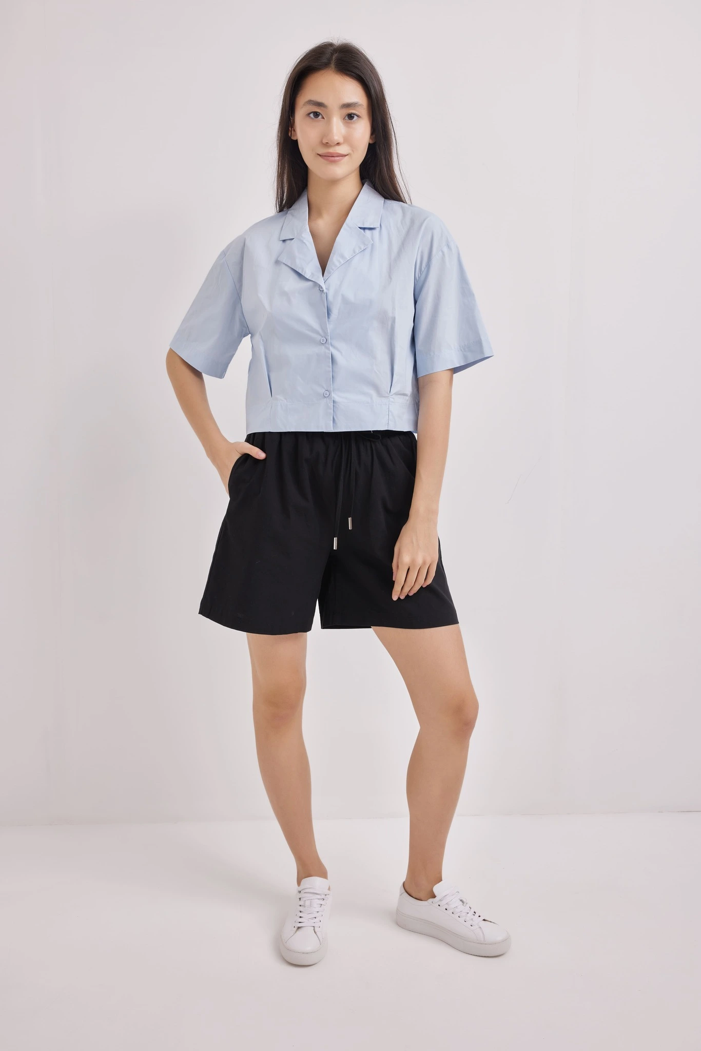 Рубашка голубой для женщин 41187-10 66