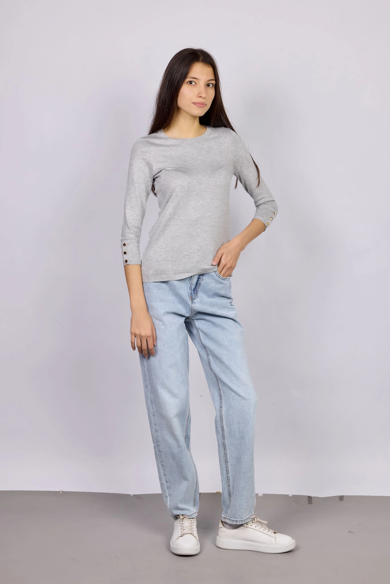 Джемпер серый для женщин 42258-61 60