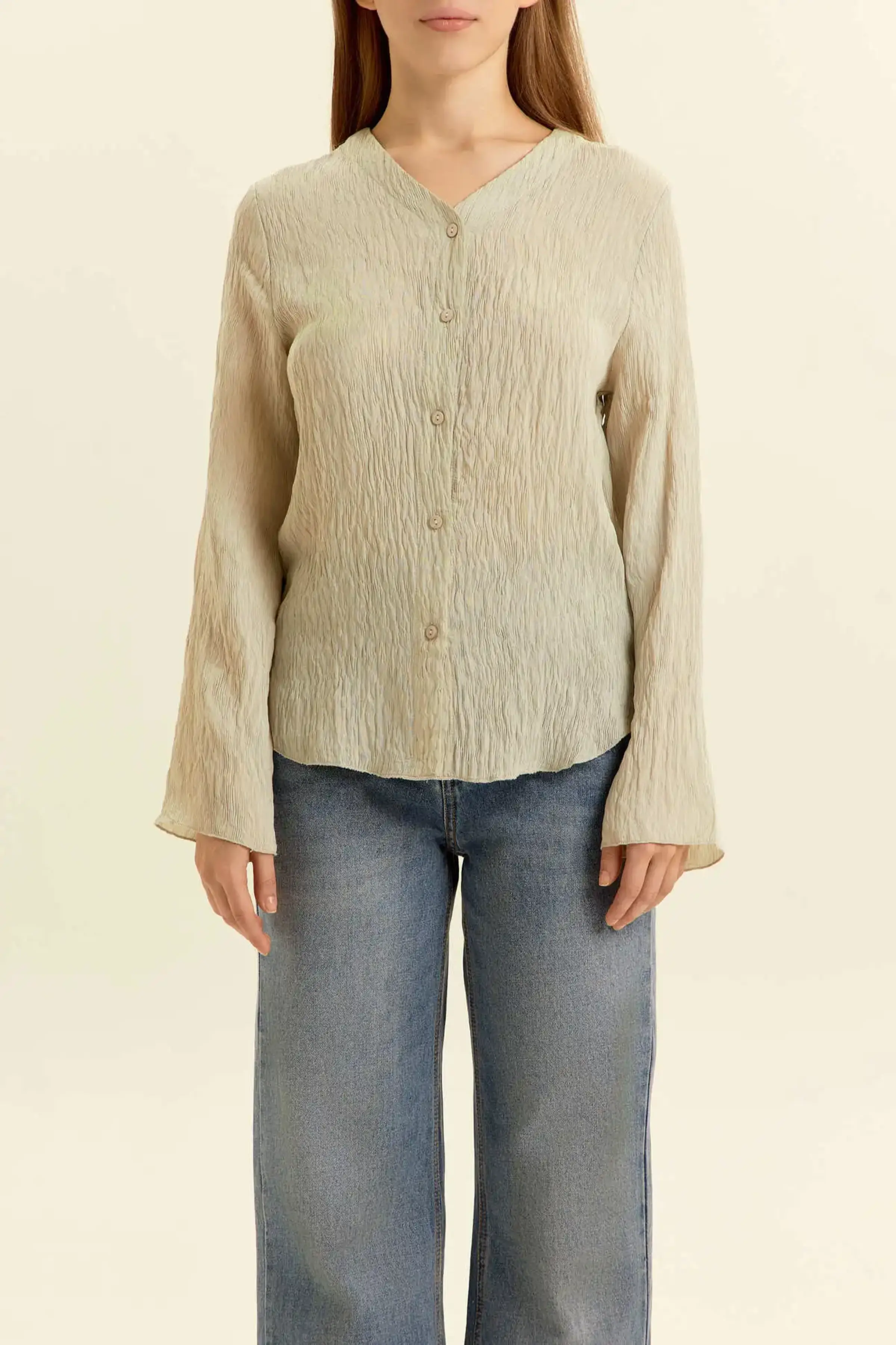 Блузка бежевый для женщин 46206-15 28