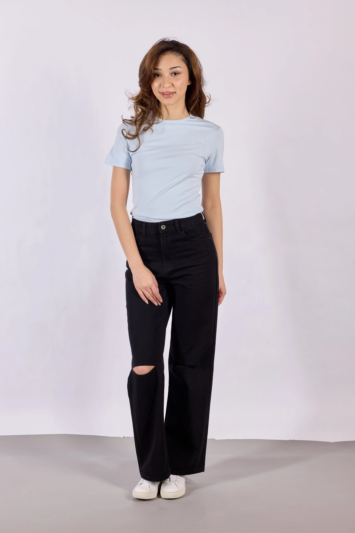 Джинсы черный для женщин 44146-1 74