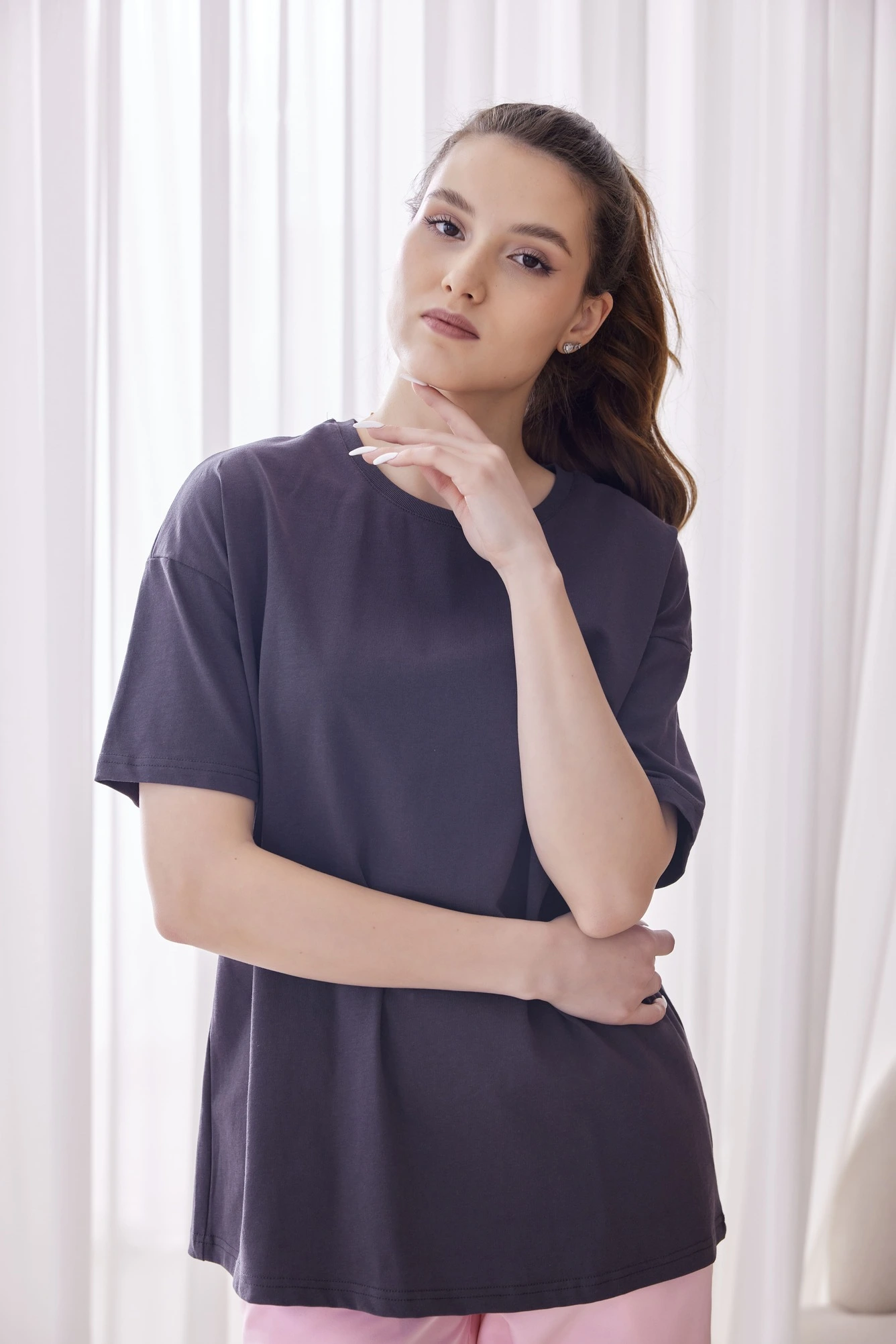 Футболка серый для женщин 40312-61 67