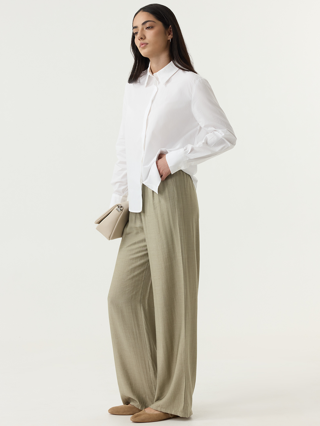 Брюки хаки для женщин 48301-14 71