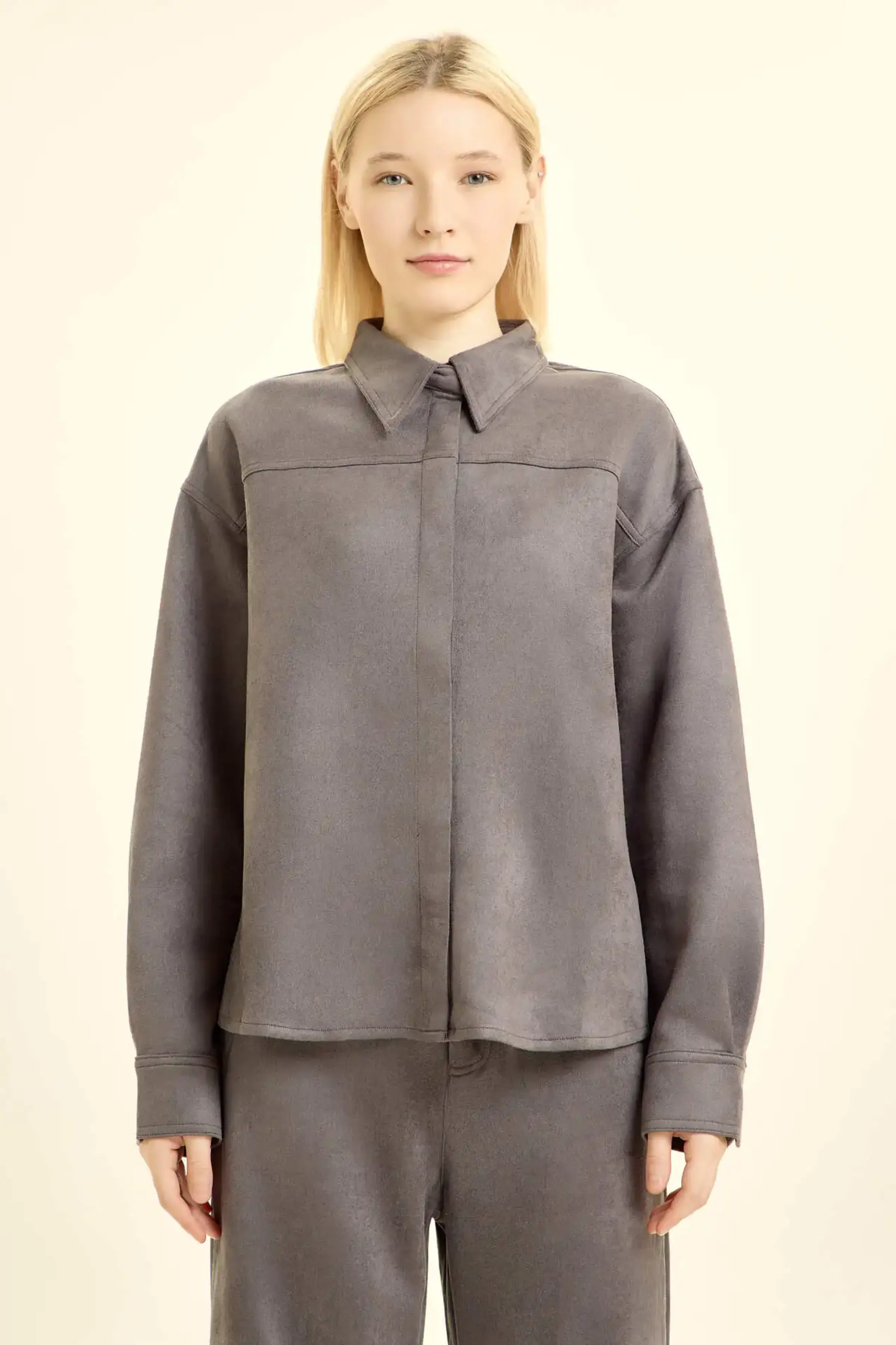 Рубашка серый для женщин 46131-61 66