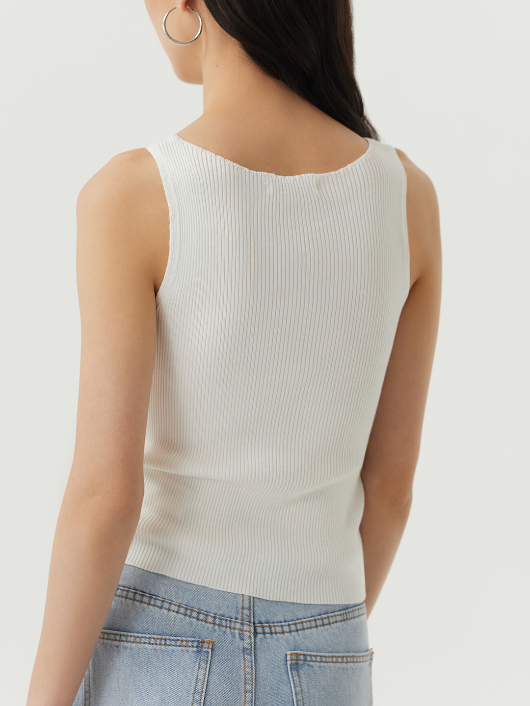 Топ белый для женщин 48124-4 46