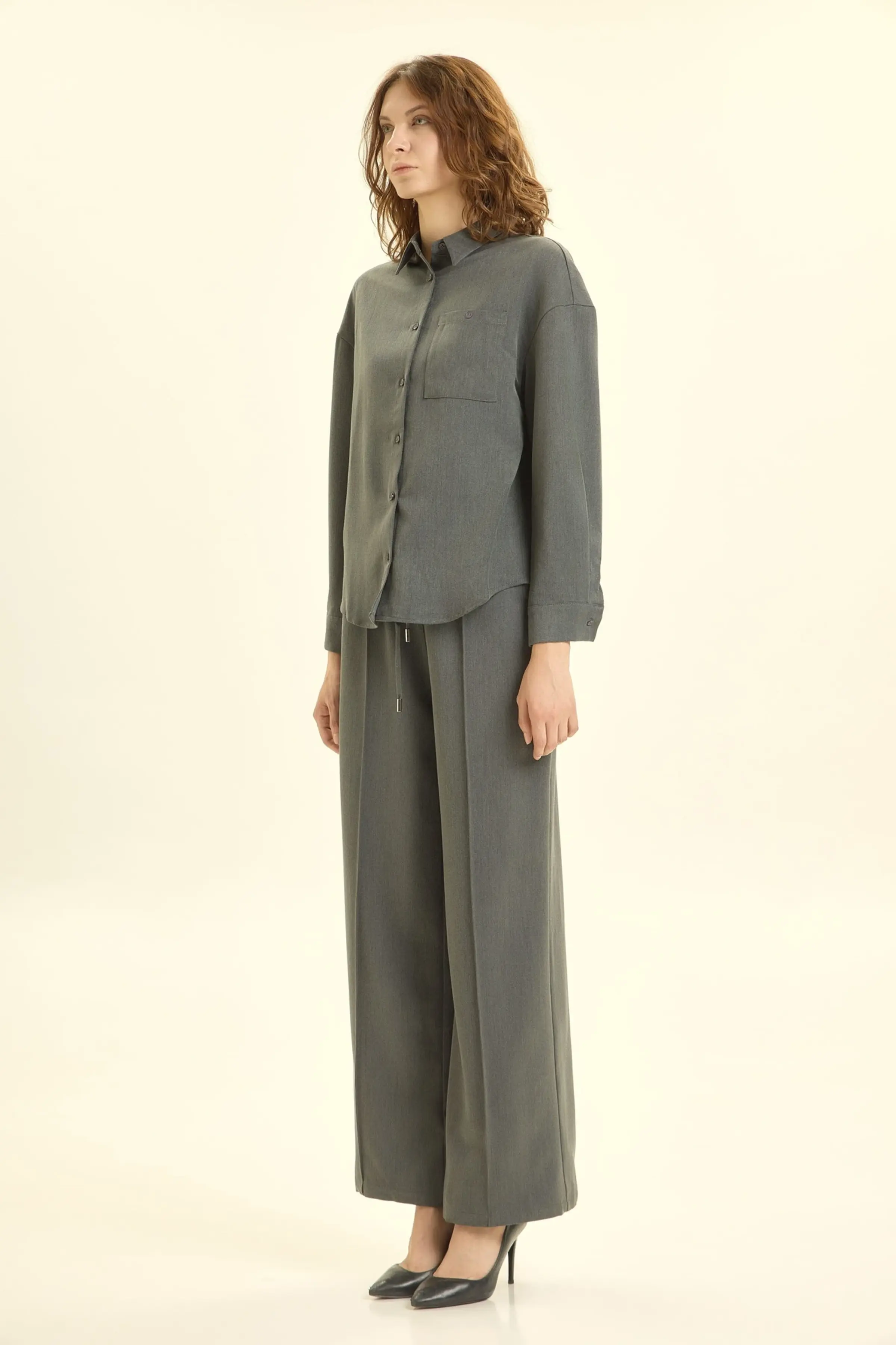 Рубашка серый для женщин 46302-61 66