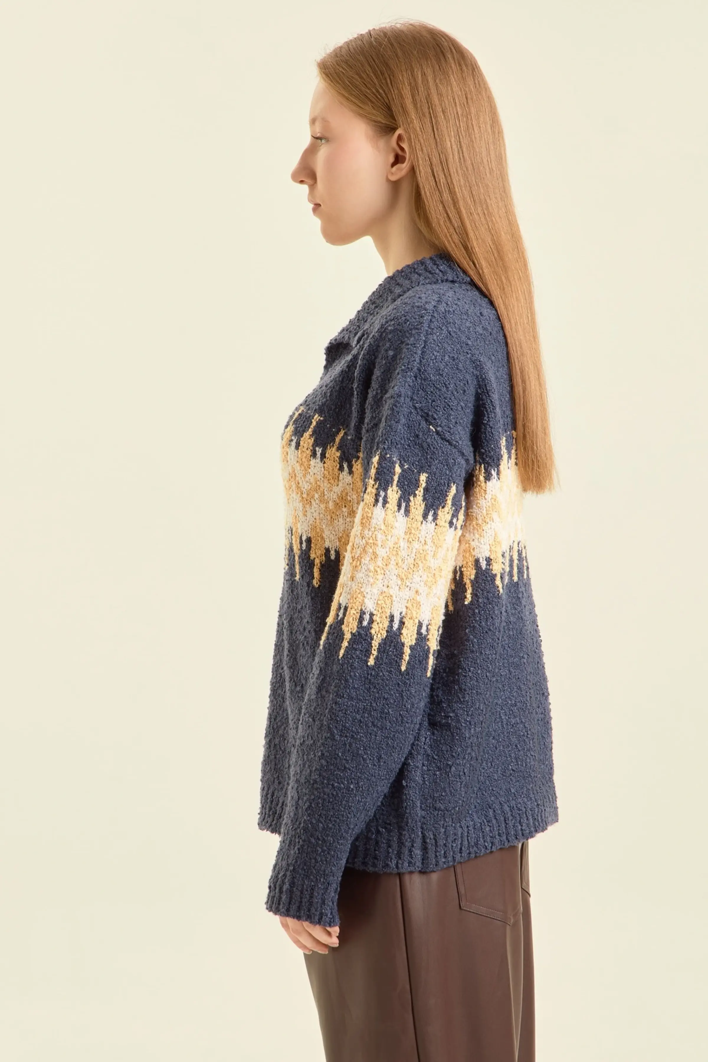 Свитер синий для женщин 47208-65 65