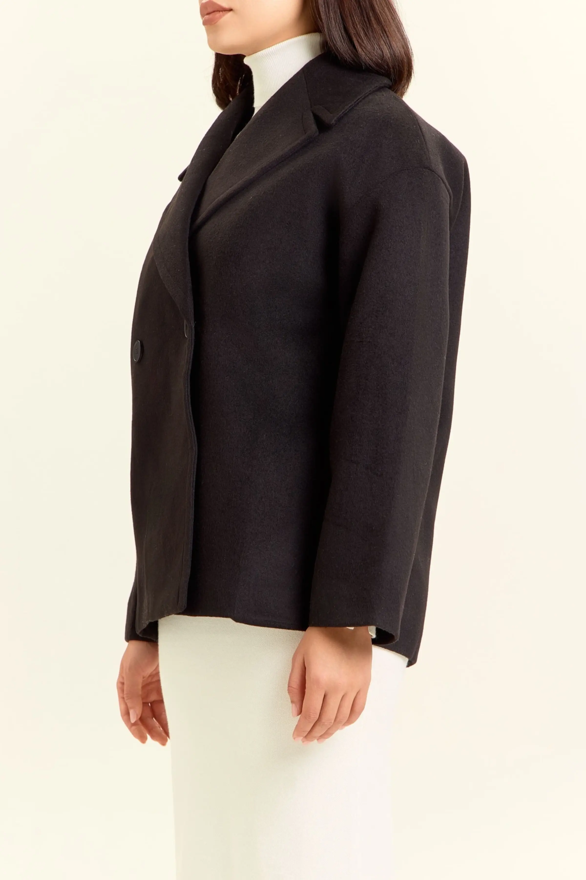 Пальто черный для женщин 47107-1 53