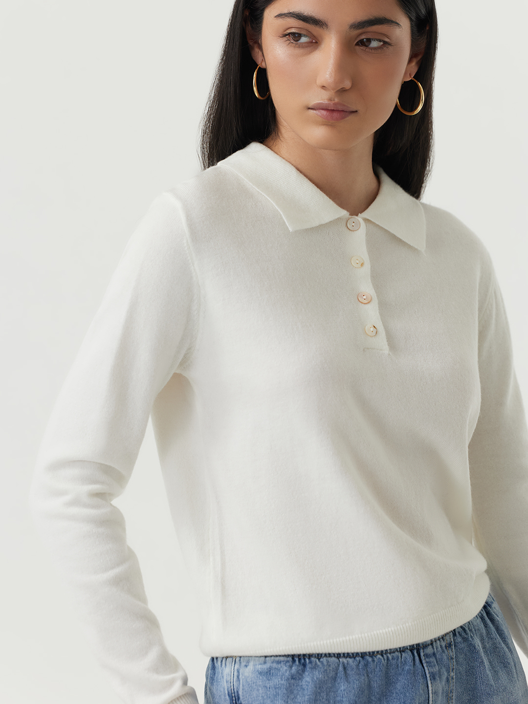 Джемпер белый для женщин 48107-4 60