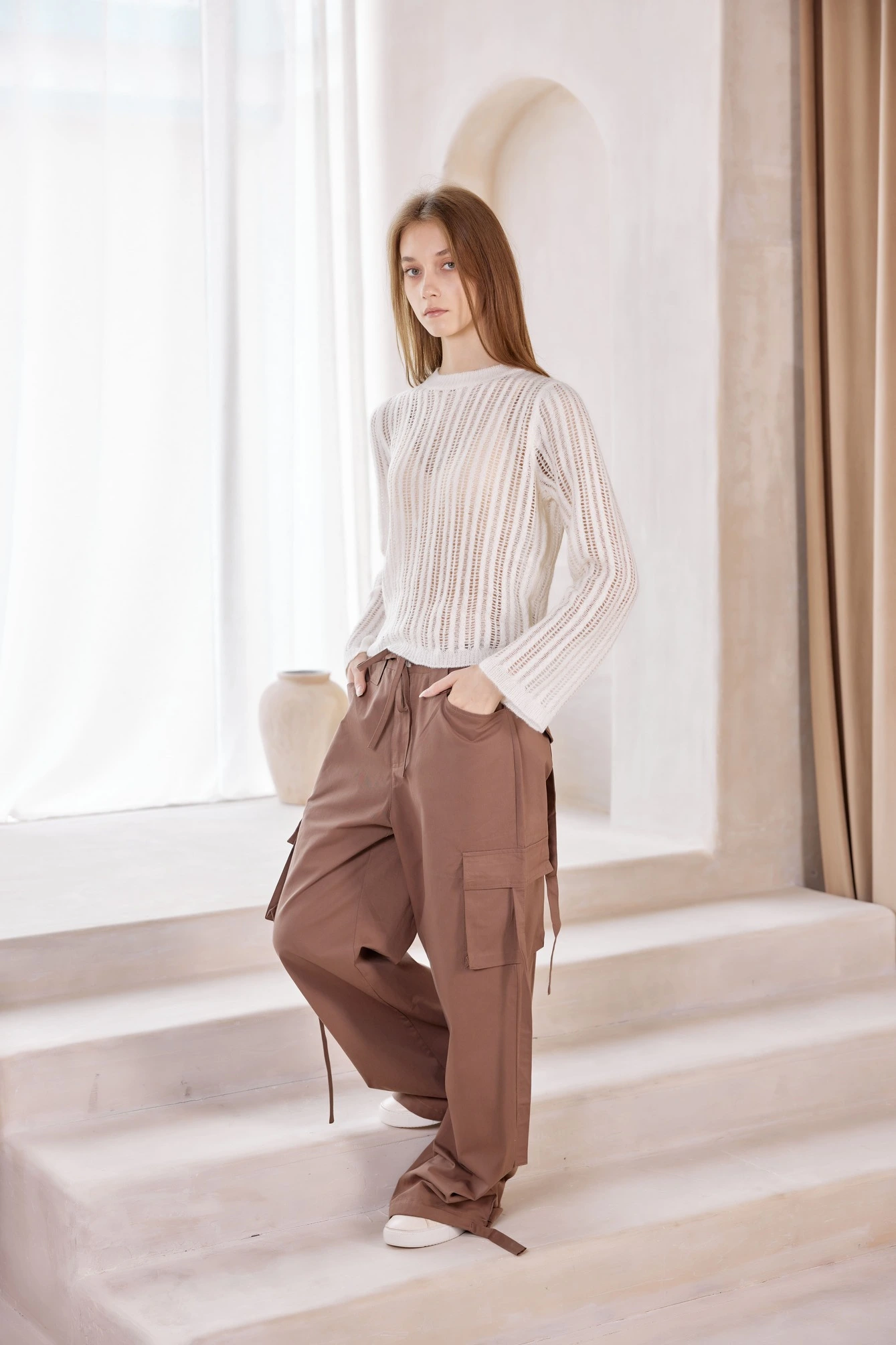 Брюки коричневый для женщин 41164-13 71