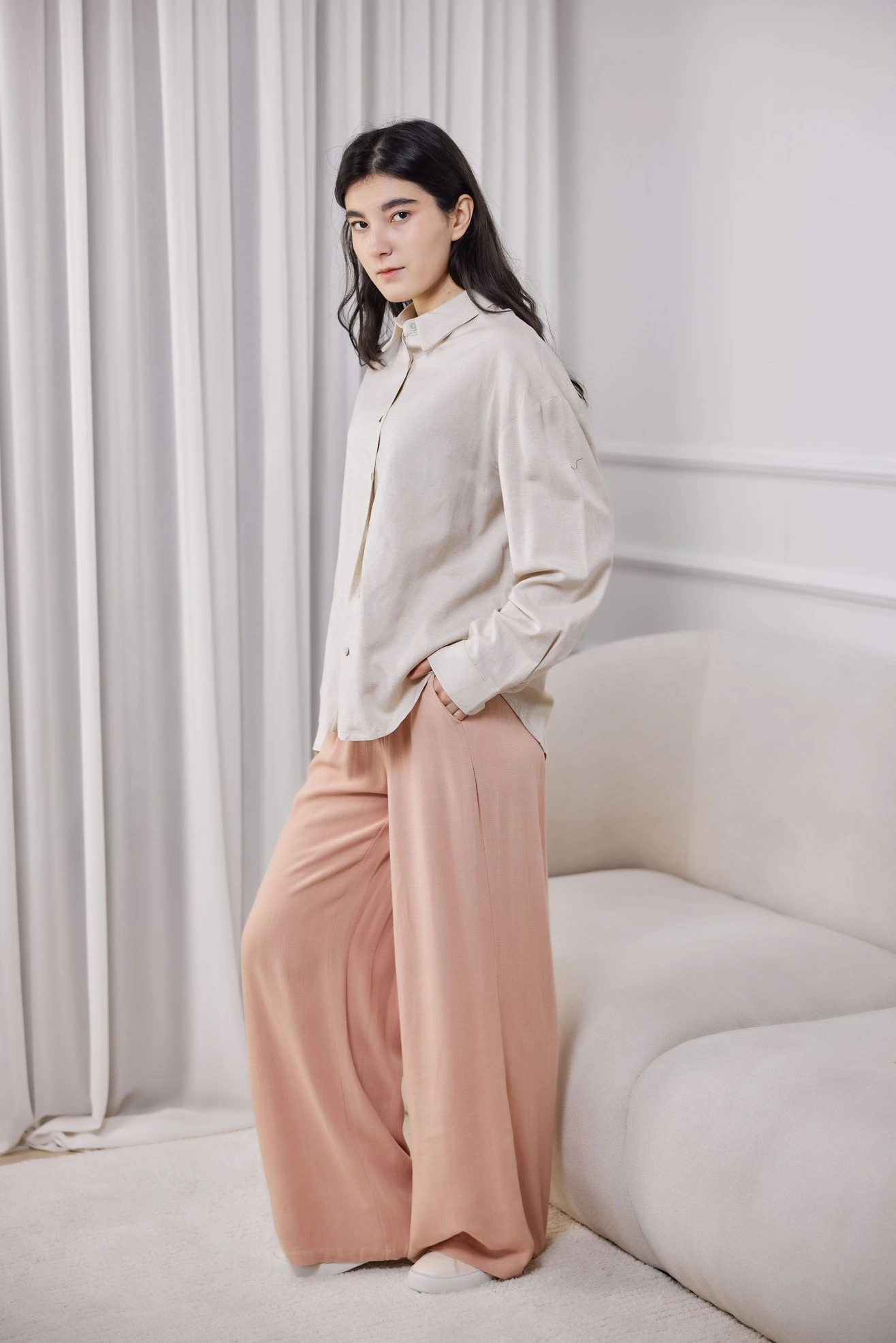 Рубашка бежевый для женщин 41143-15 66