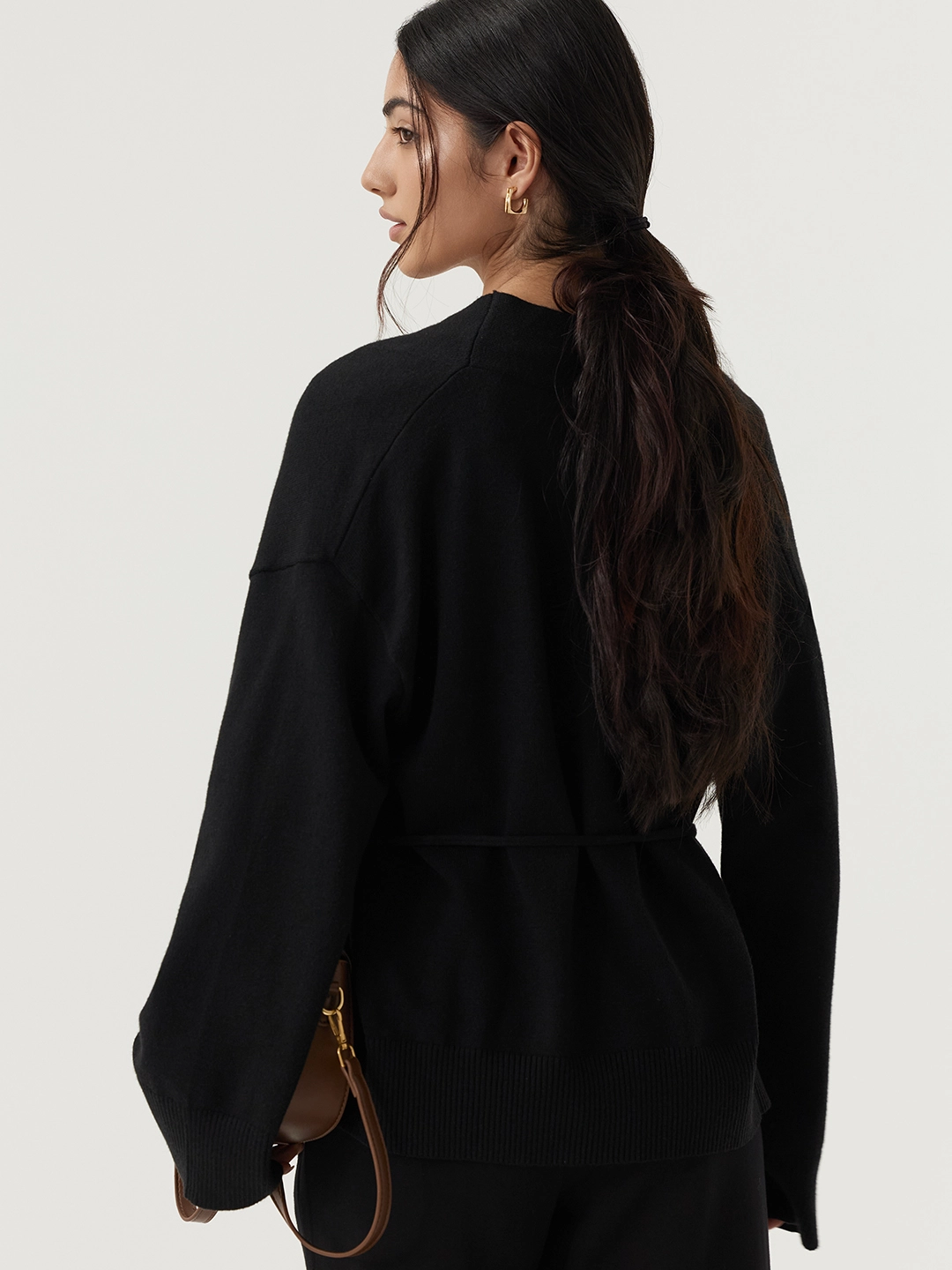 Кардиган черный для женщин 48123-1 50