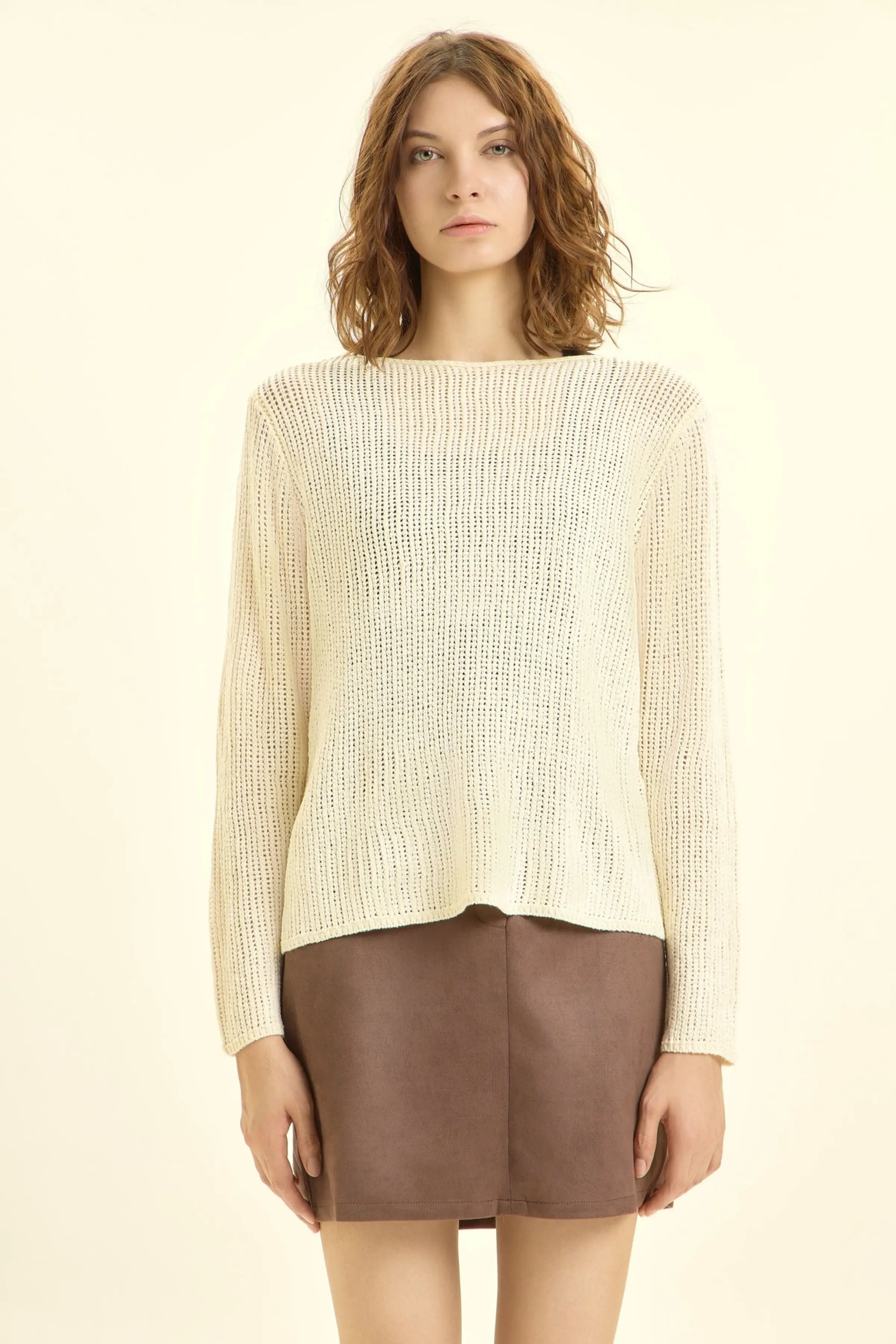 Джемпер бежевый для женщин 46191-15 60