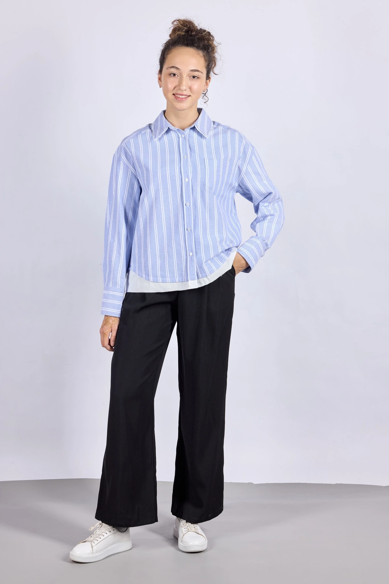 Брюки черный для женщин 44113-1 71