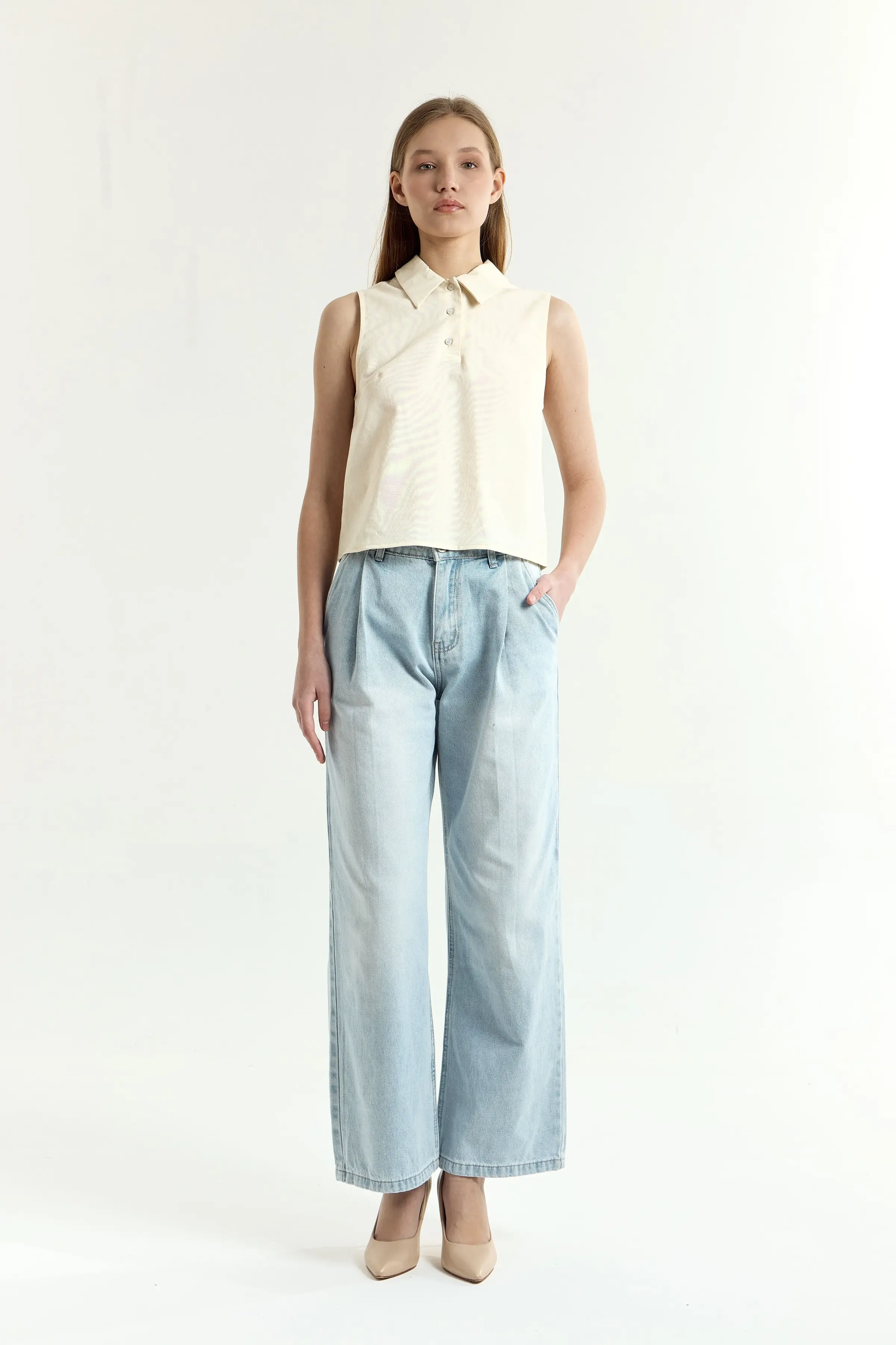 Джинсы голубой для женщин 45225-10 74