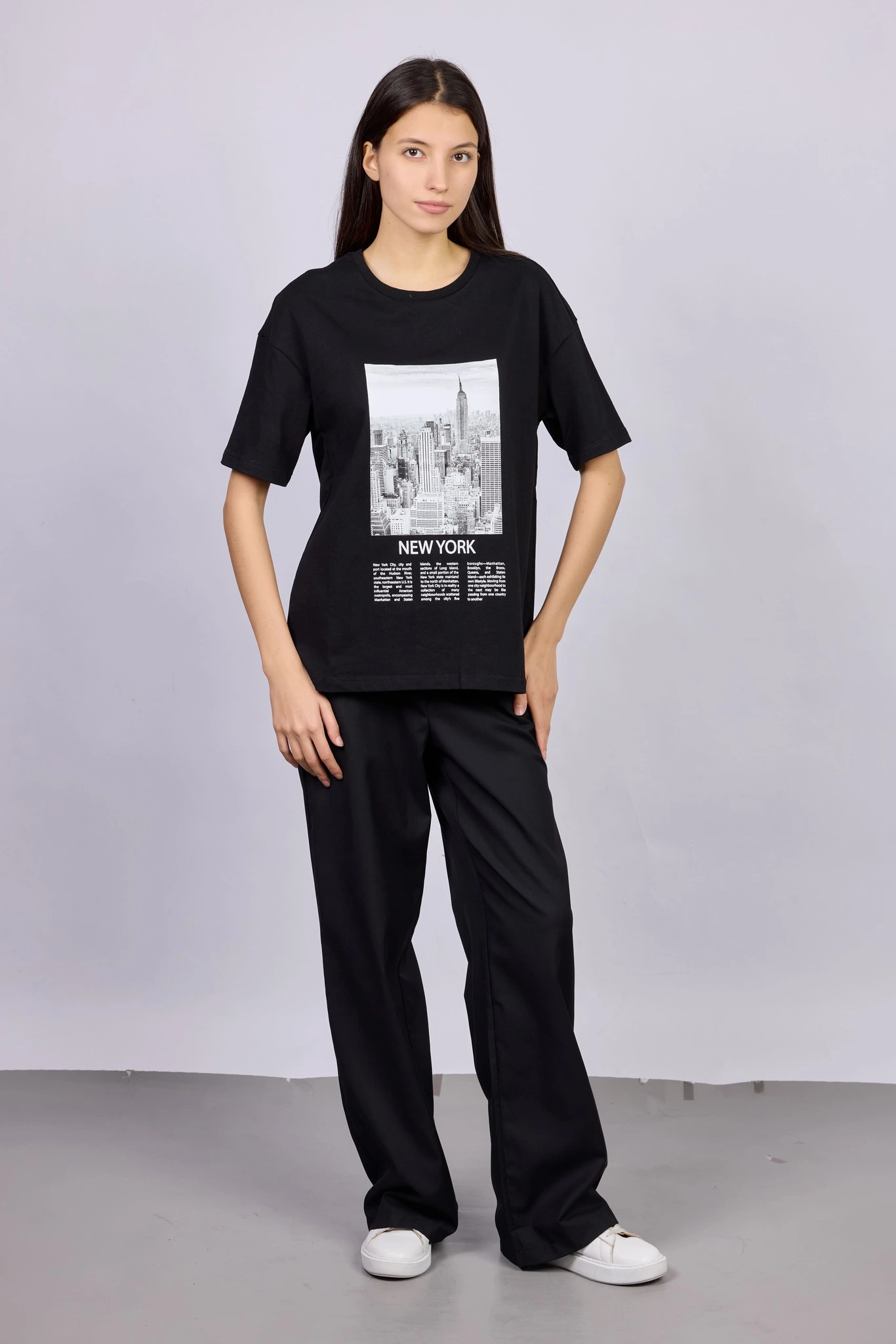 Брюки черный для женщин 42118-1 71