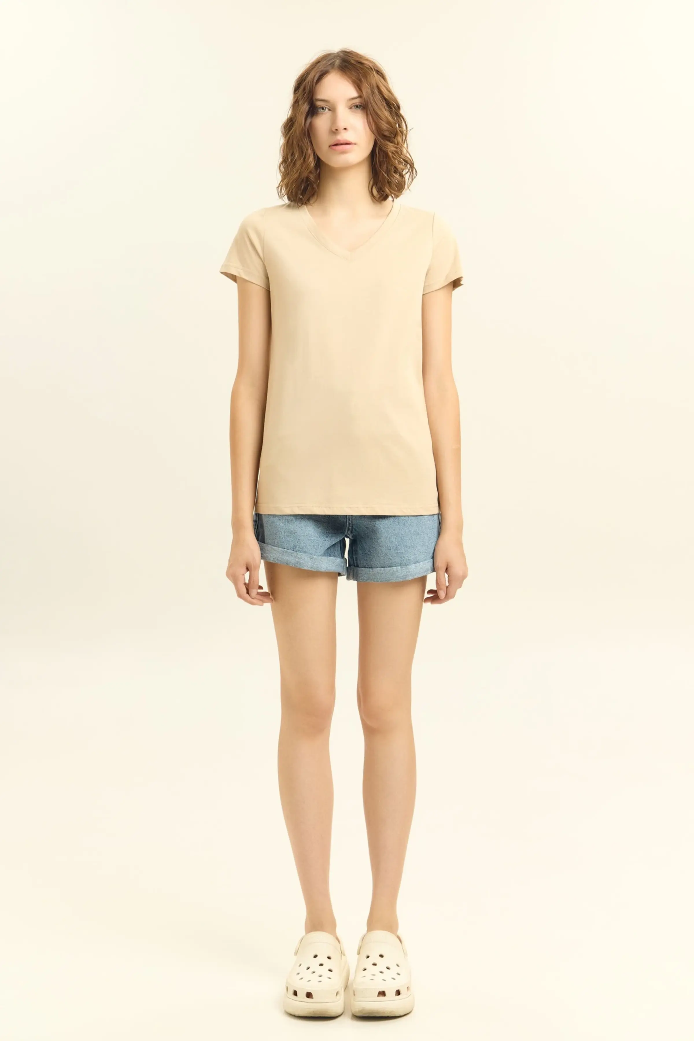 Футболка бежевый для женщин 45262-15 67