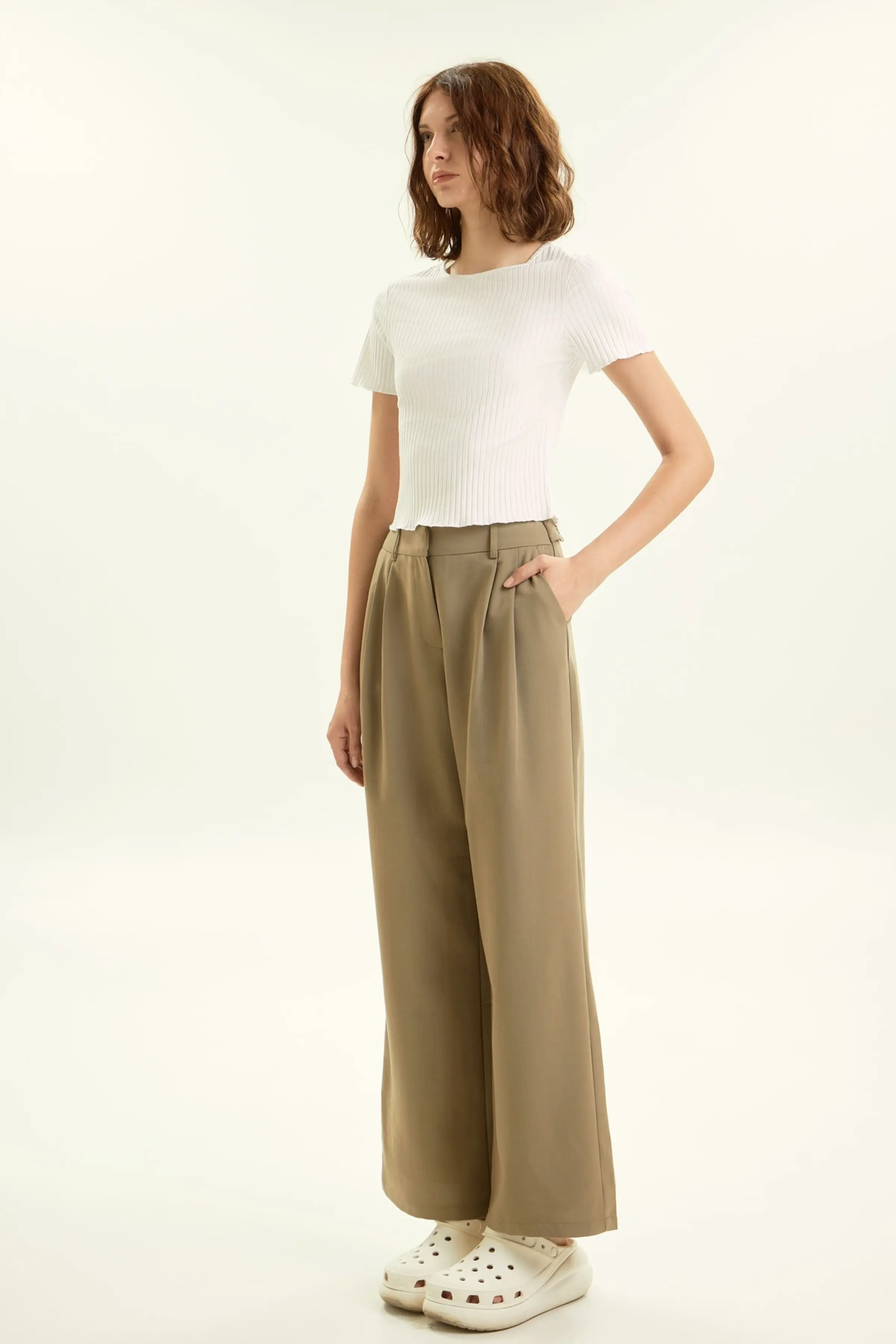 Брюки хаки для женщин 45326-14 71