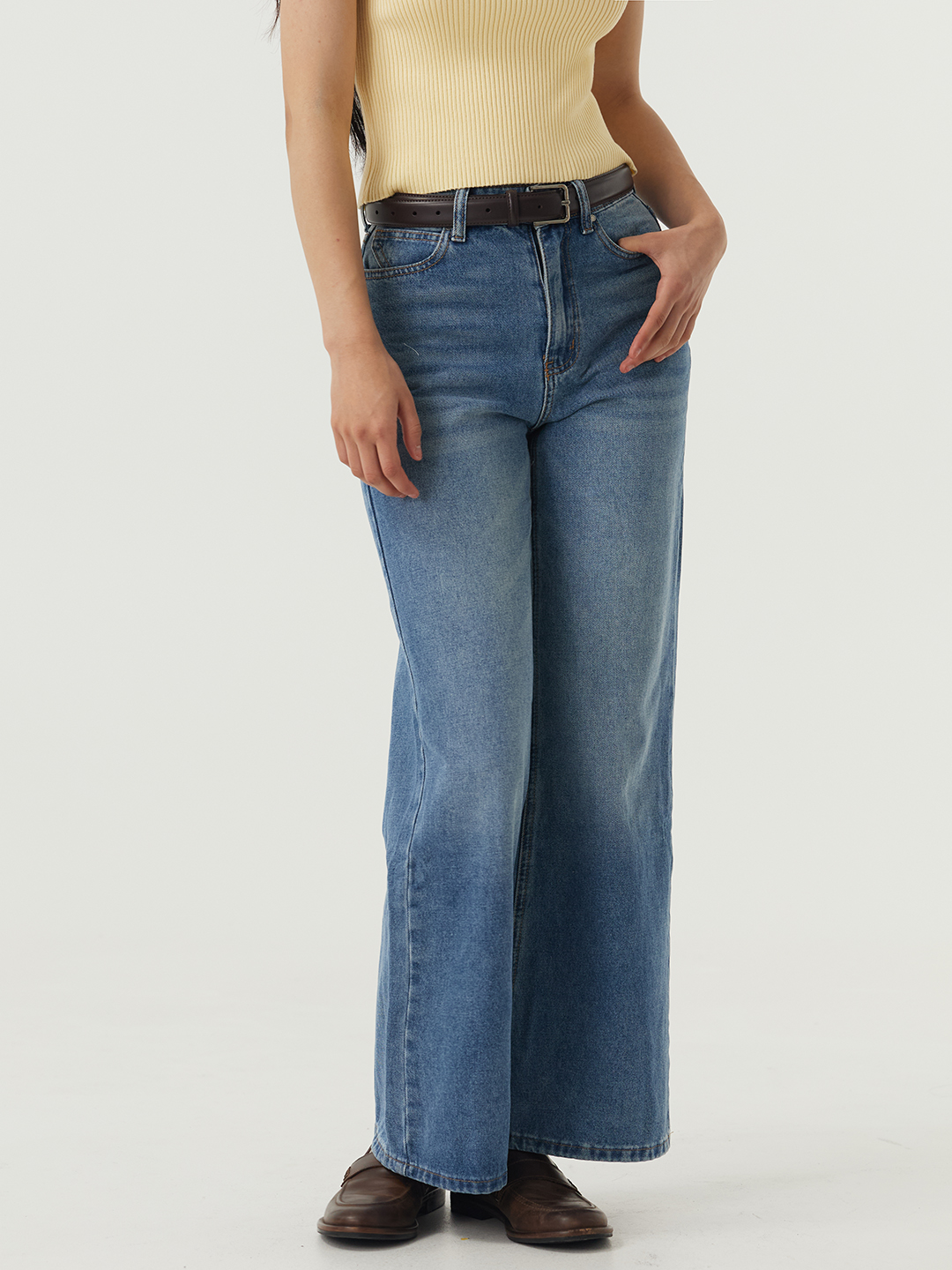 Джинсы голубой для женщин 48855-10 74