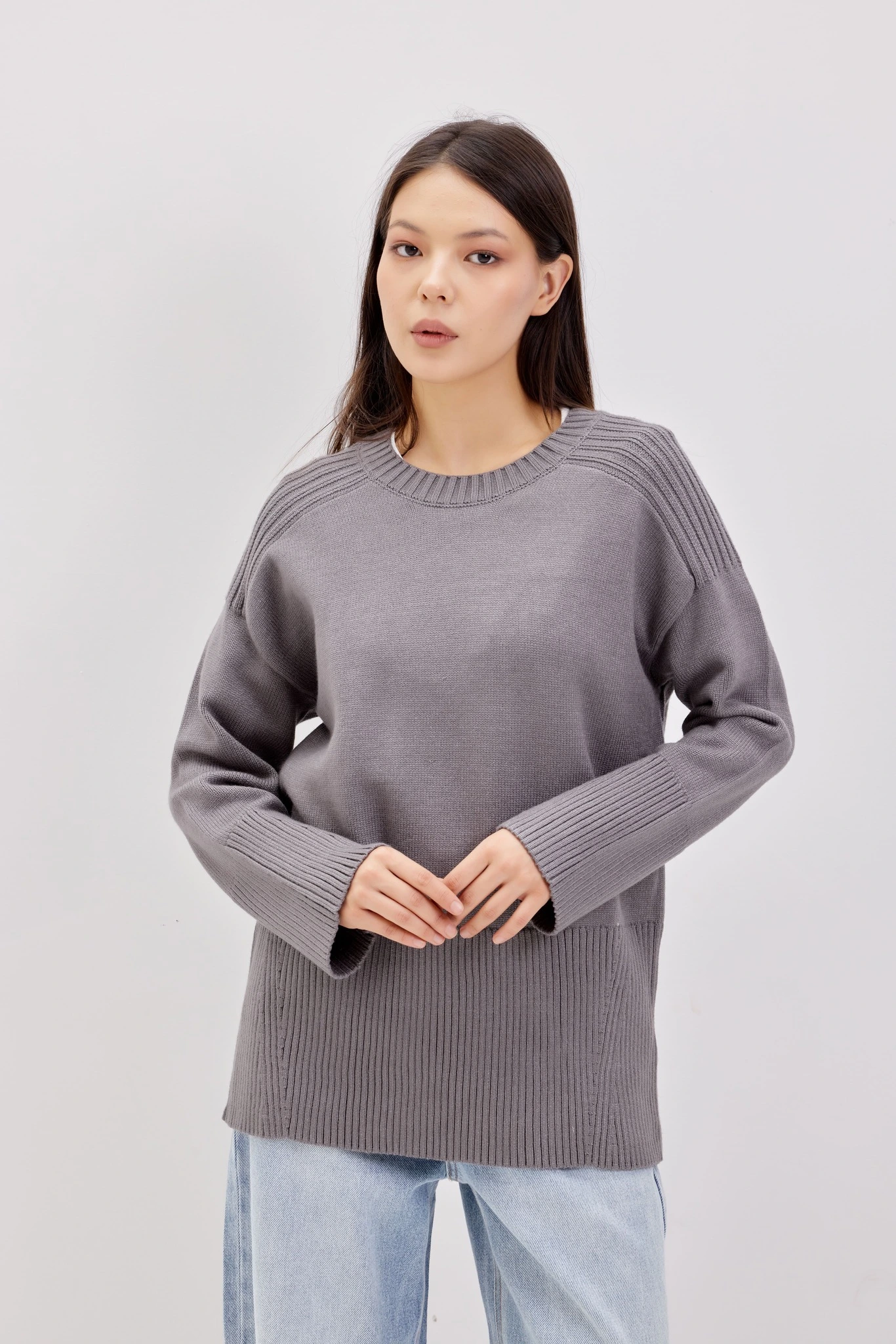 Джемпер серый для женщин 42202-61 60