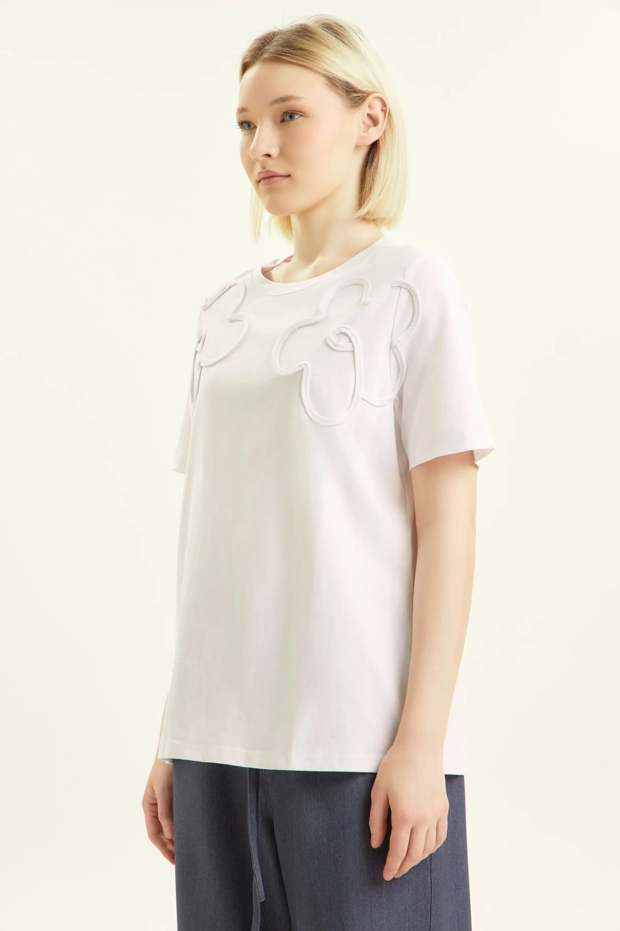 Футболка белый для женщин 44198-4 67