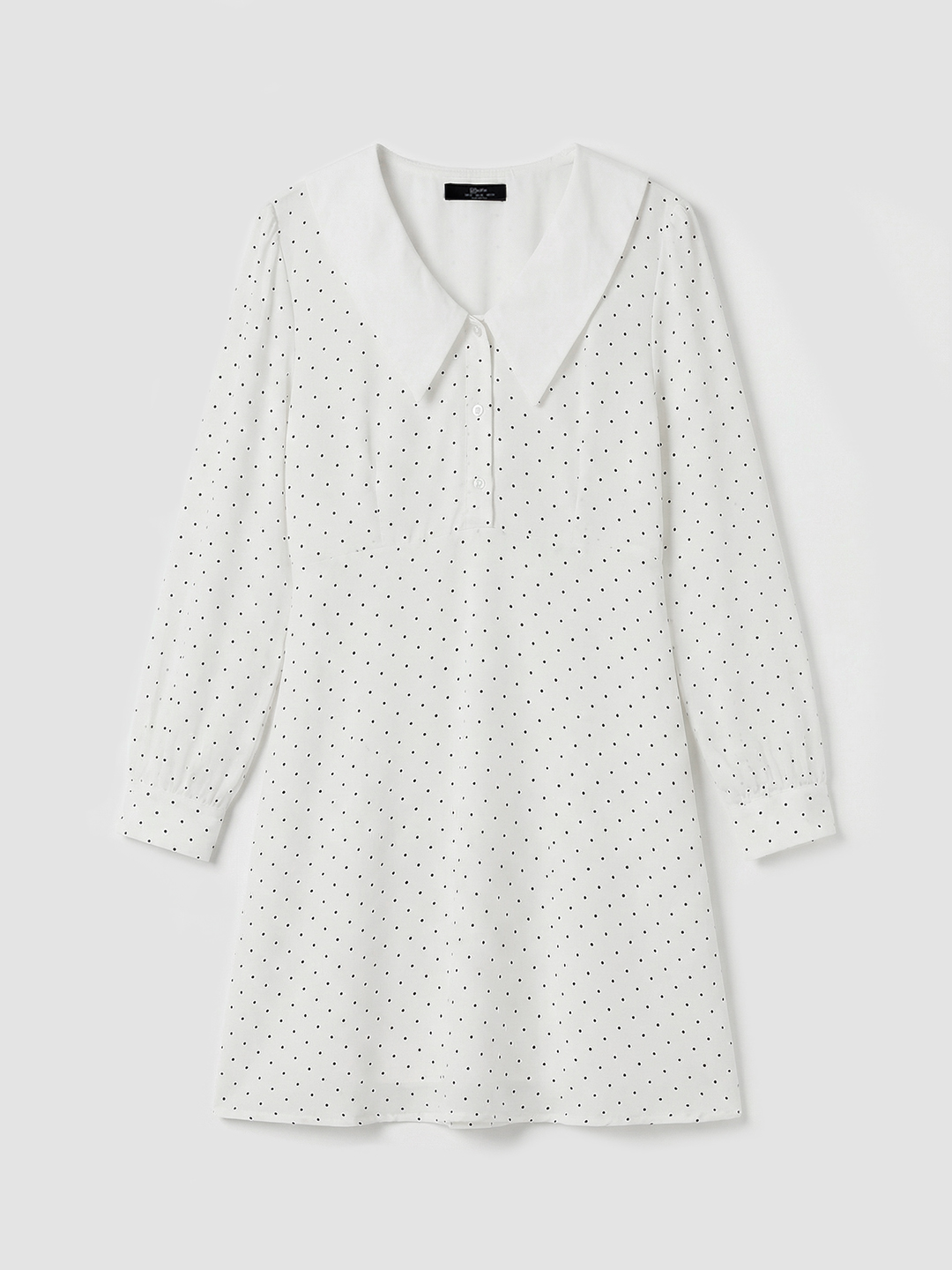 Платье белый в черный горошек  для женщин 48228-297 54