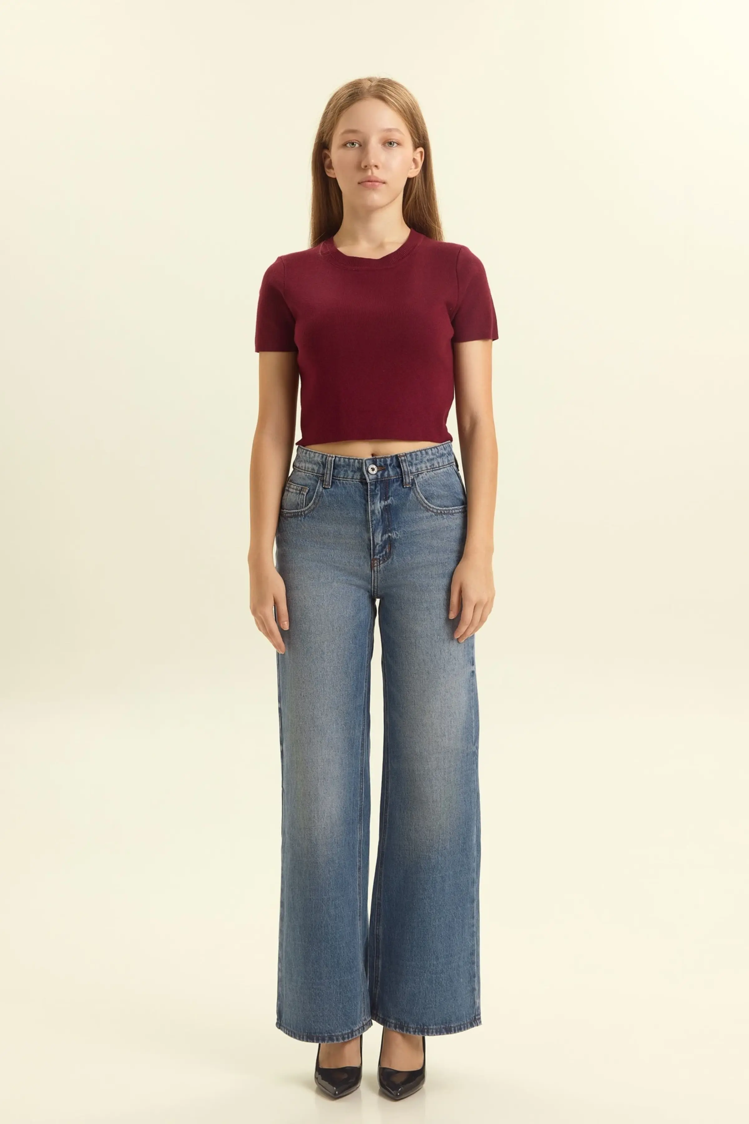 Джемпер бордовый для женщин 46342-67 60