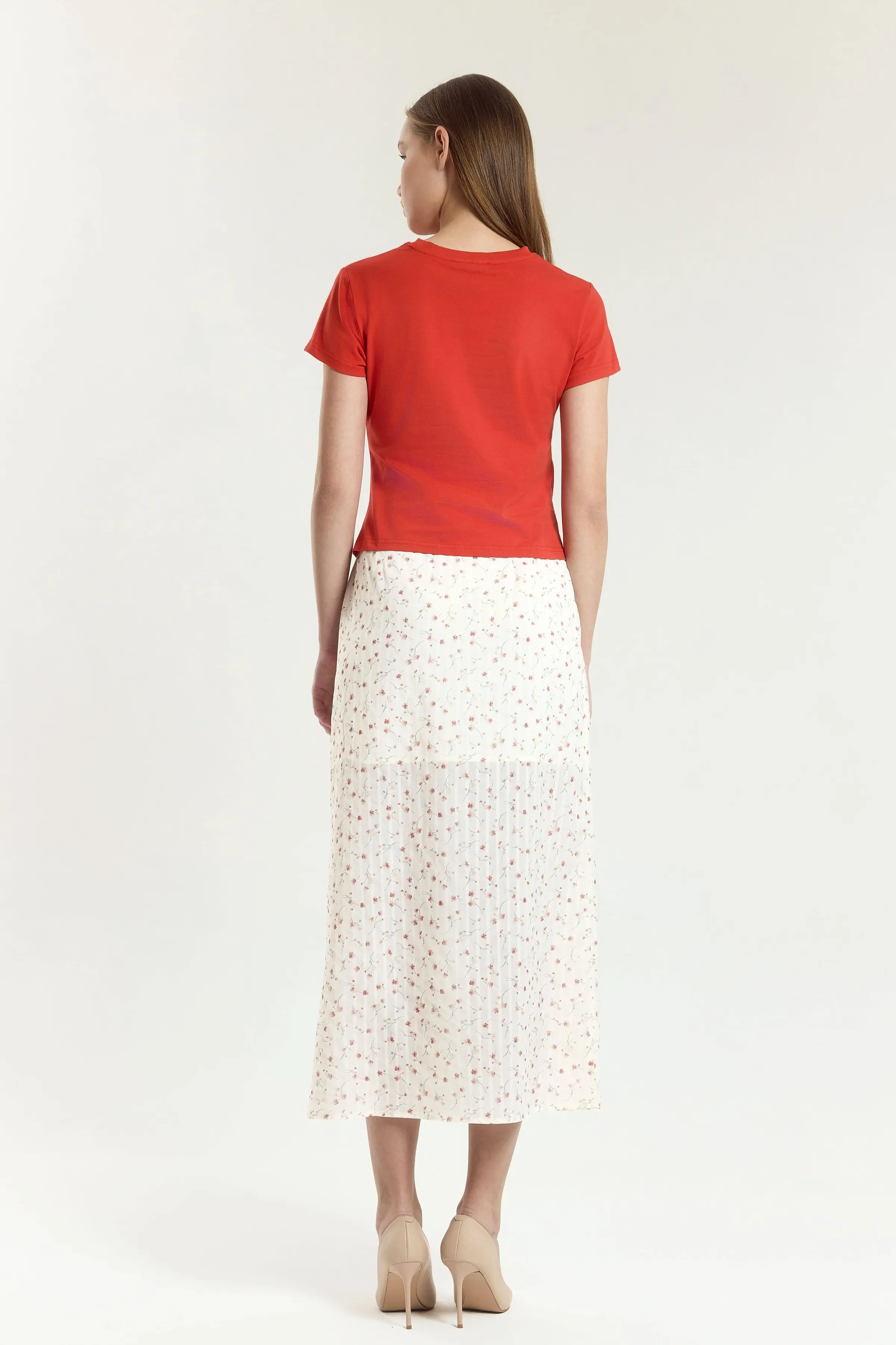 Юбка красный цветочек для женщин 45312-126 52