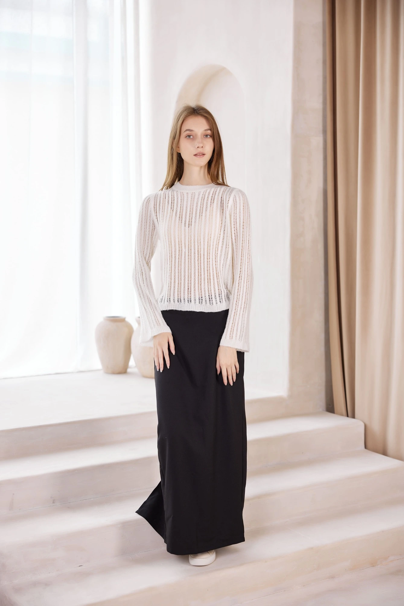 Джемпер белый для женщин 42210-4 60