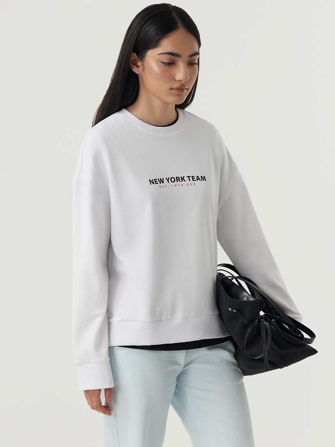 Лонгслив белый для женщин 48197-4 59