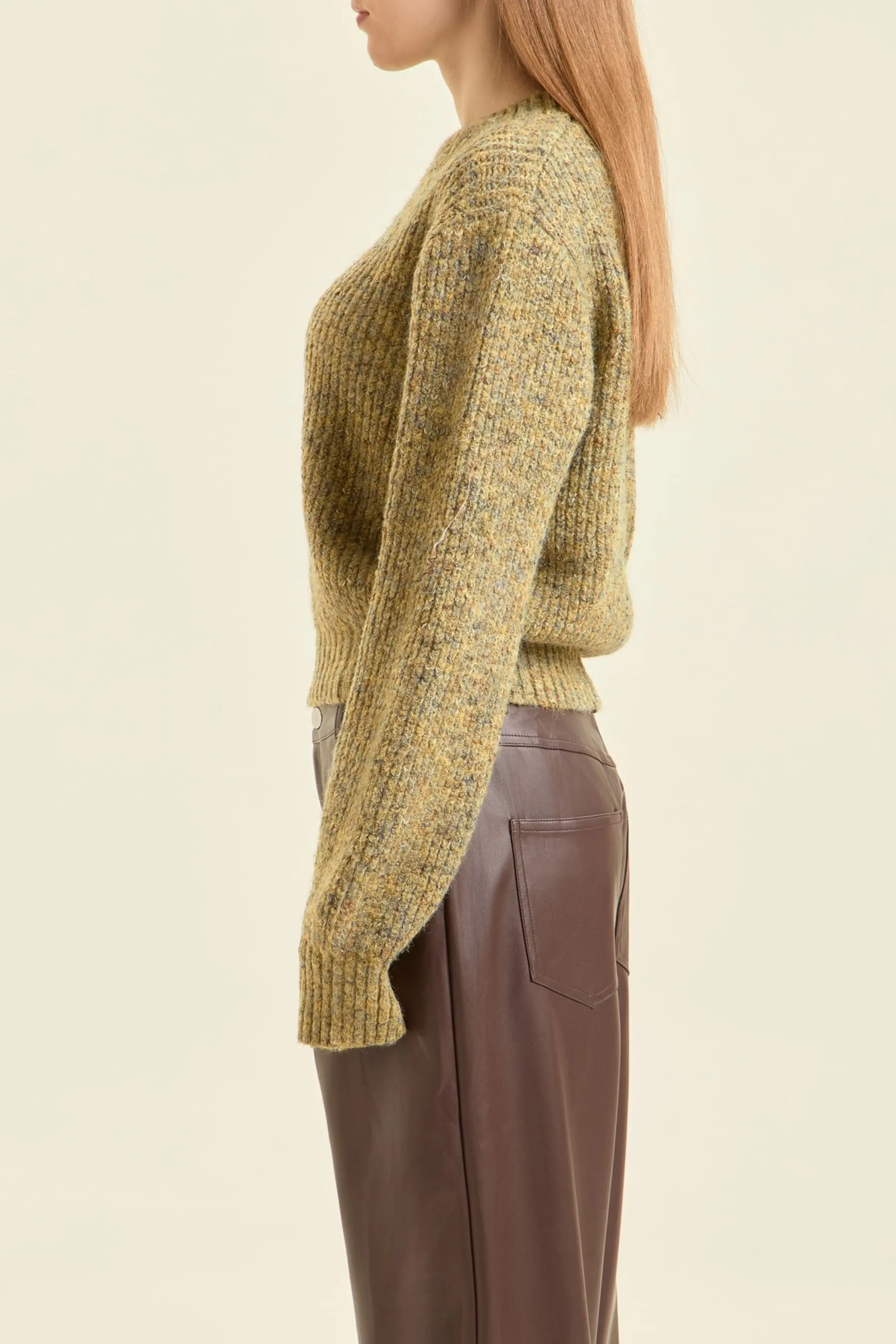 Свитер зеленый для женщин 47295-34 65