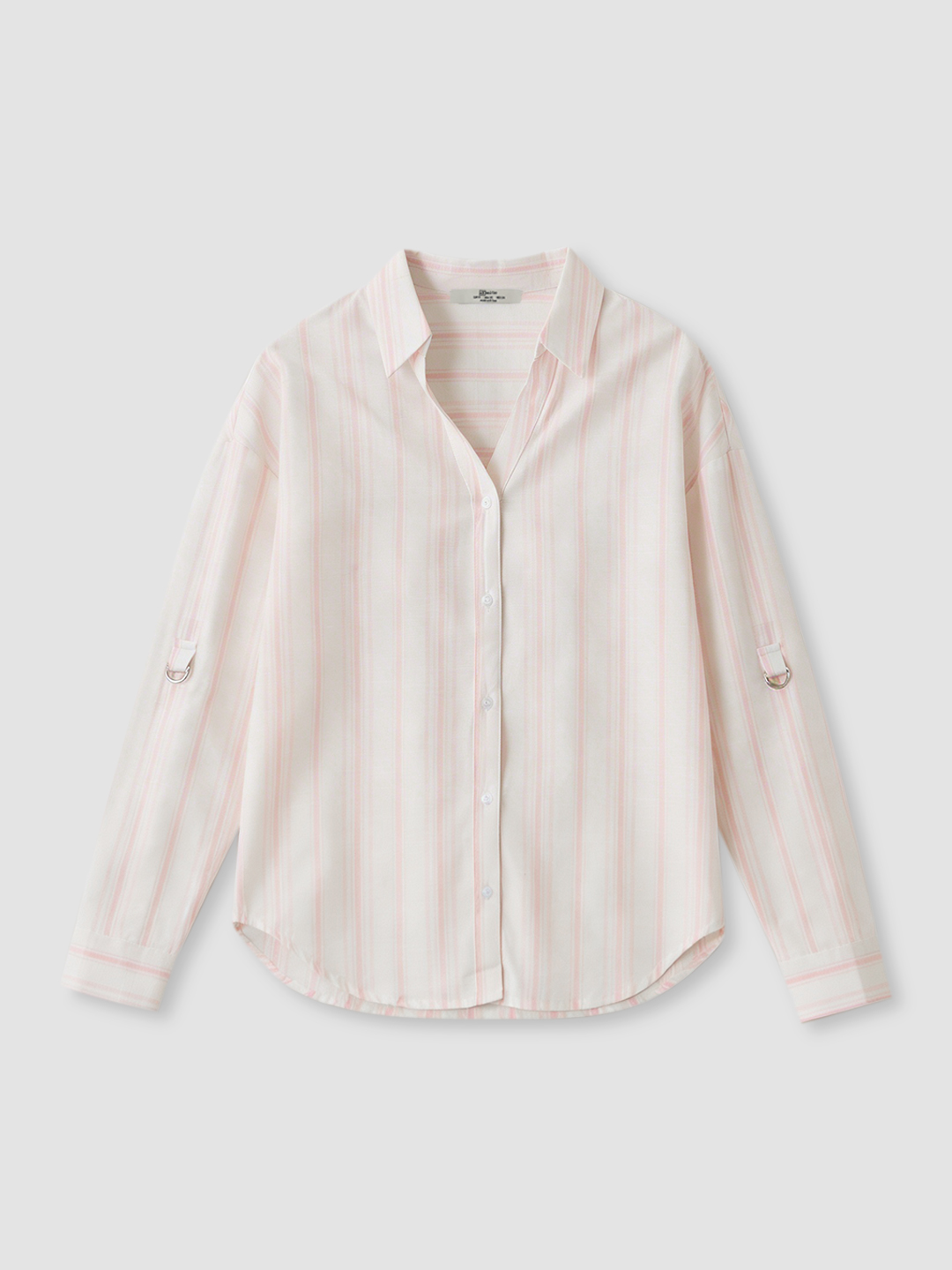Рубашка бело-розовая полоска для женщин 48211-51 66