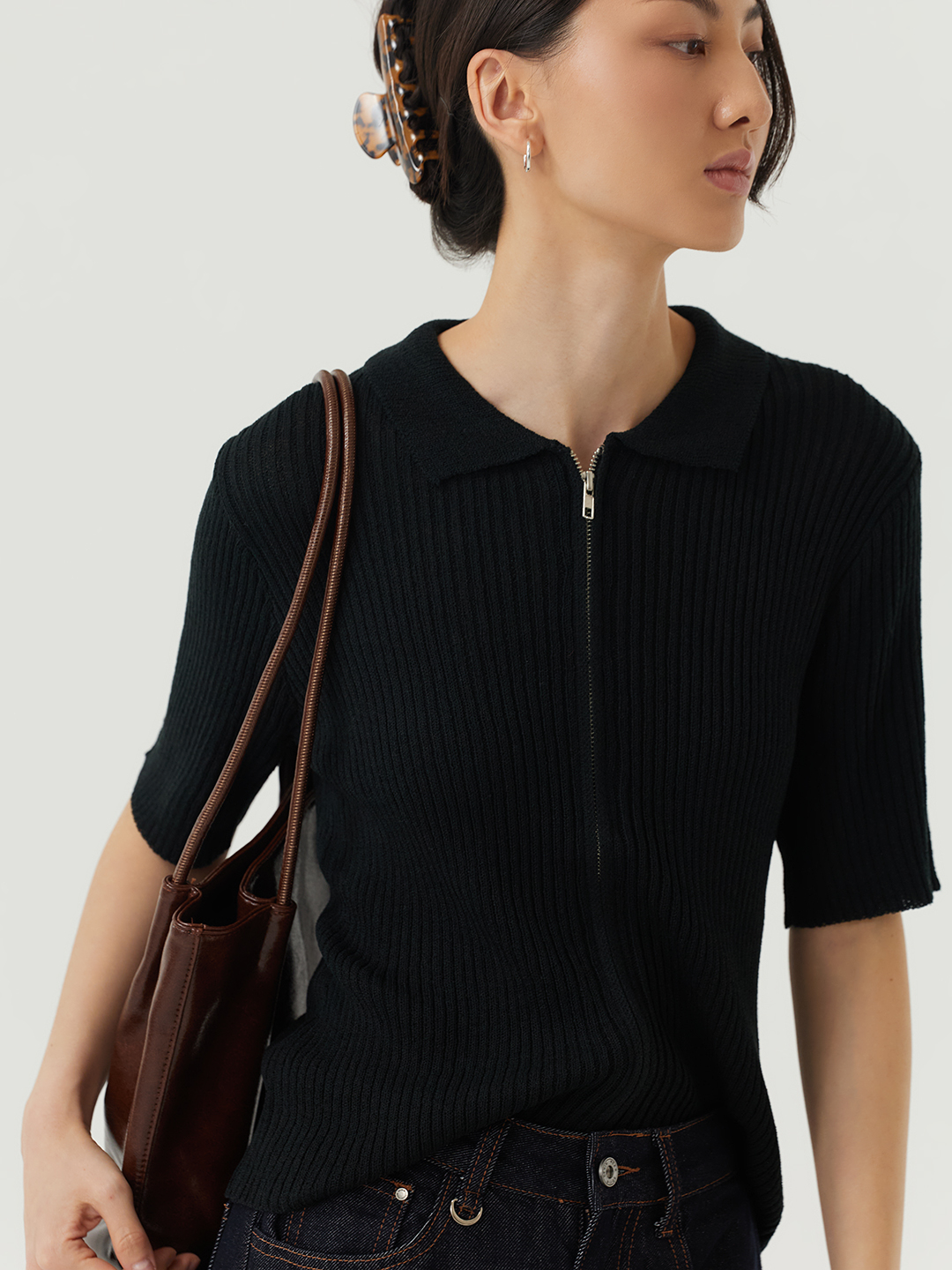 Кардиган черный для женщин 48200-1 50