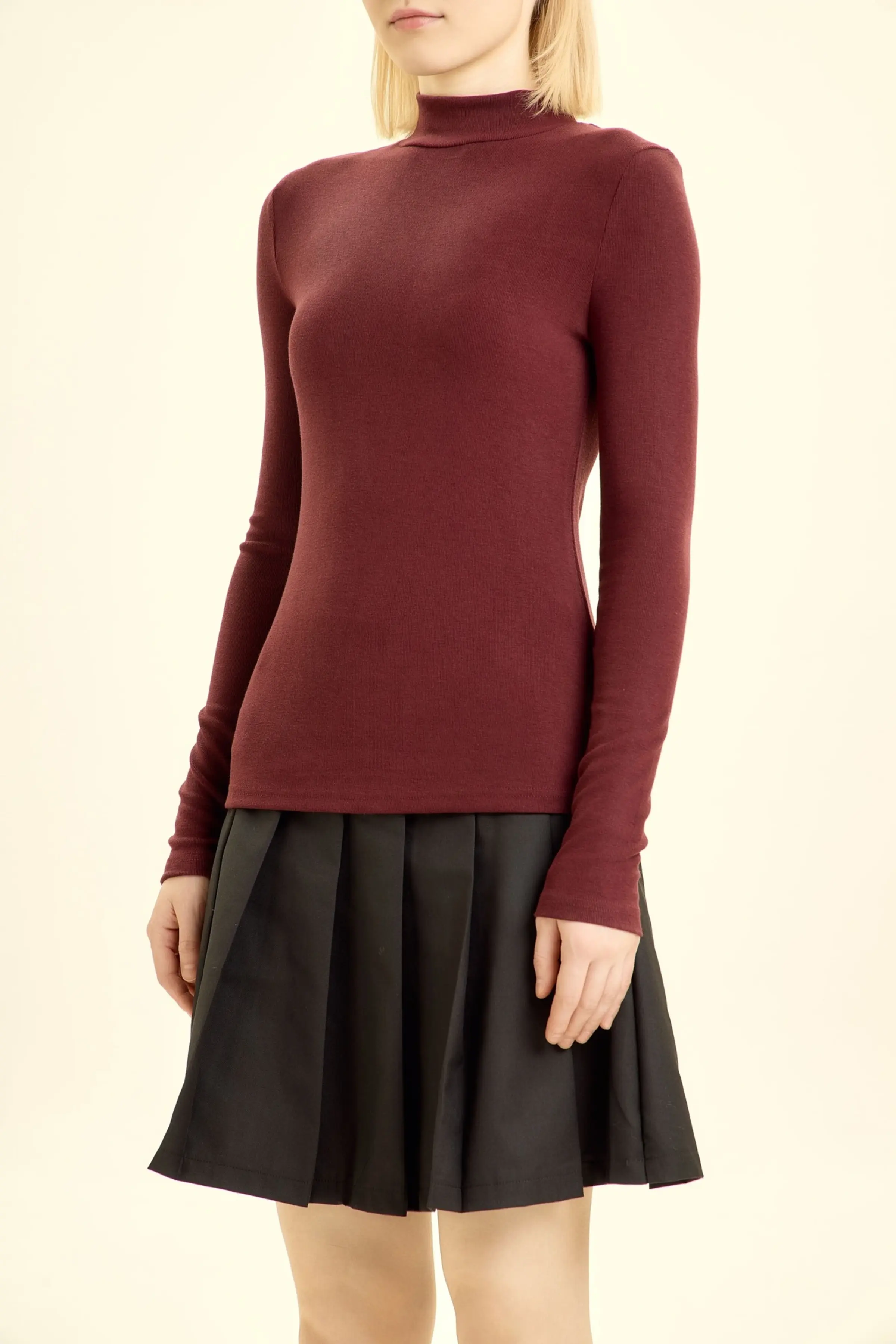 Лонгслив бордовый для женщин 46122-67 59