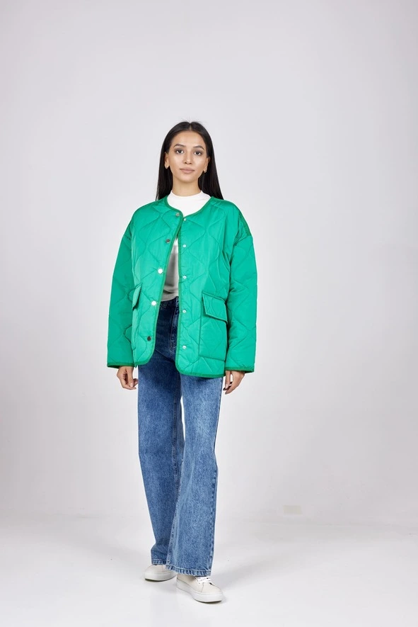 Демисезонная куртка зеленый для женщин 352/453/34228-34 69
