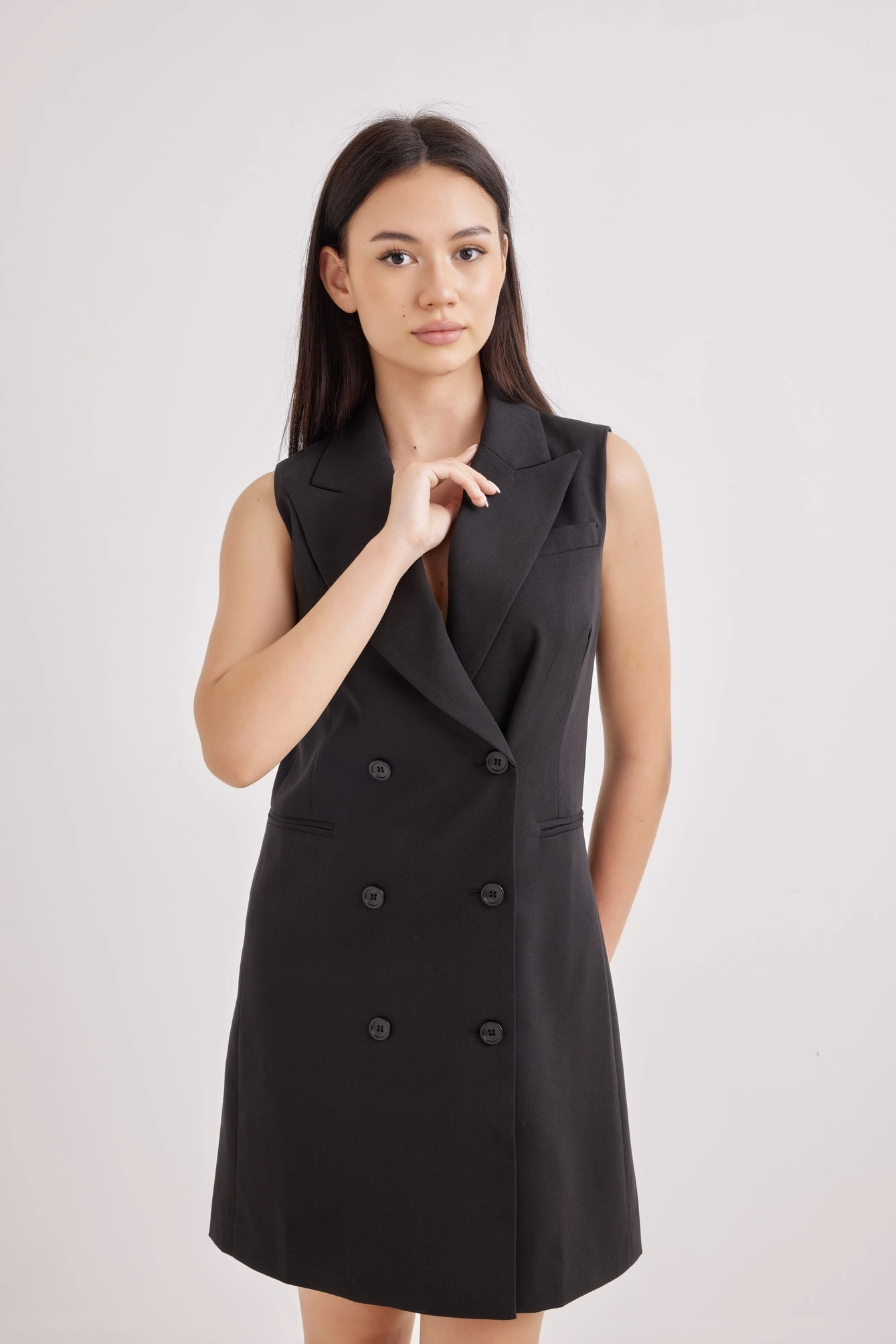 Платье черный для женщин 42117-1 54