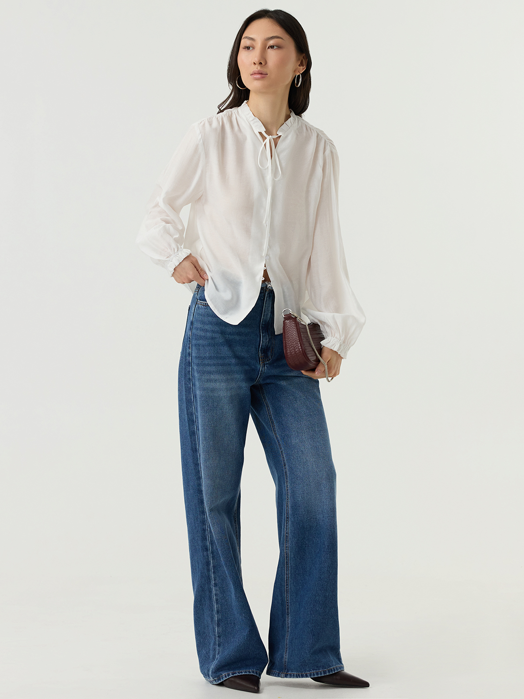 Блузка белый для женщин 48207-4 28