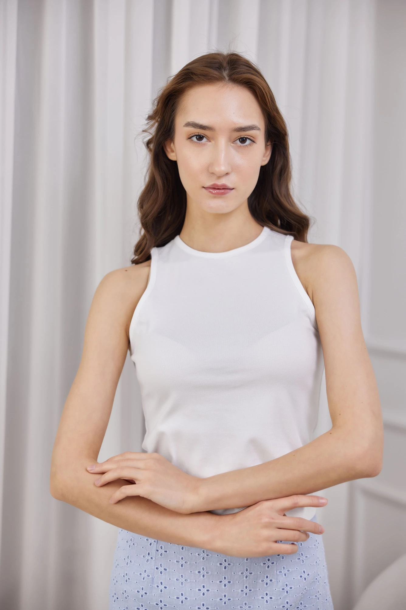 Топ белый для женщин 41232-4 46