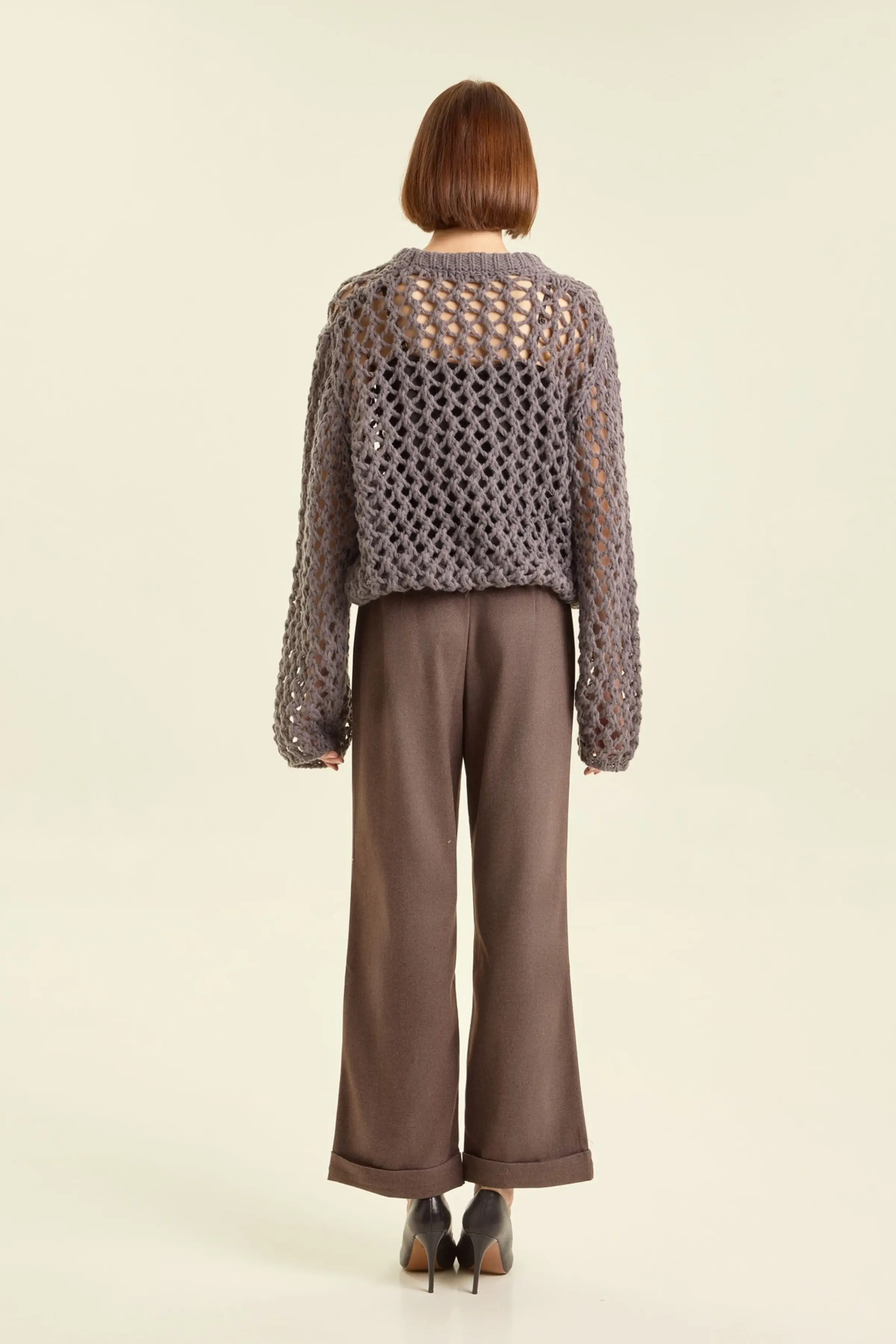 Свитер серый для женщин 47305-61 65