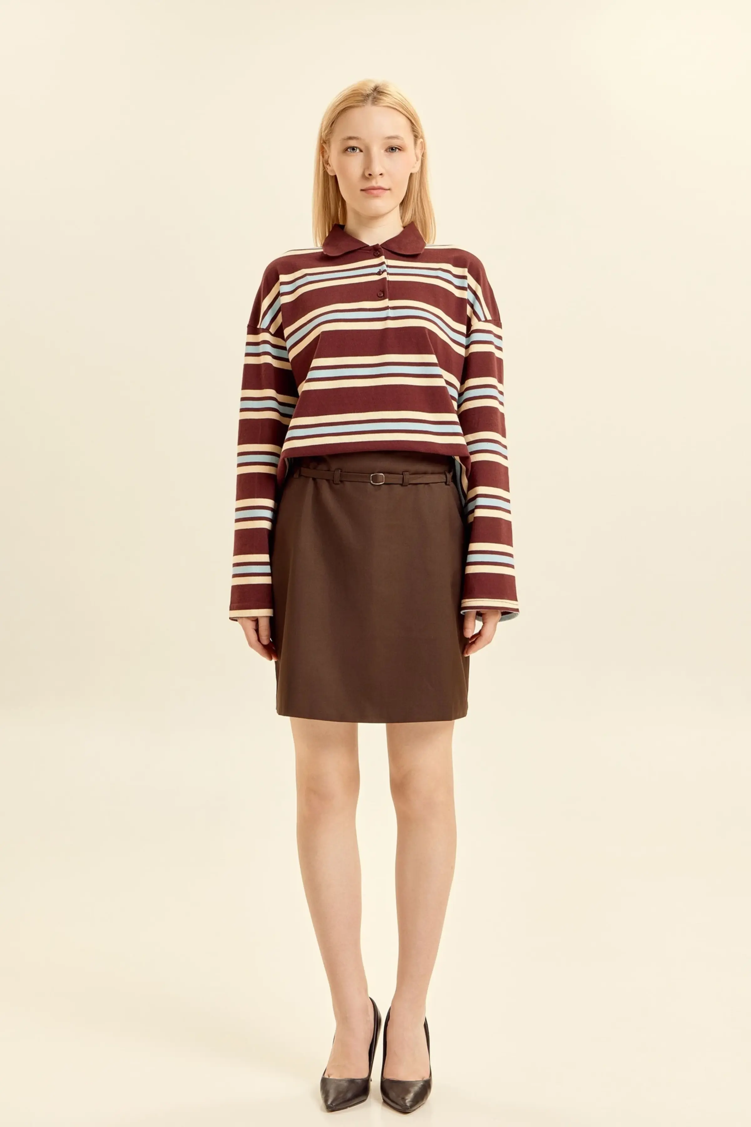 Юбка коричневый для женщин 46267-13 52