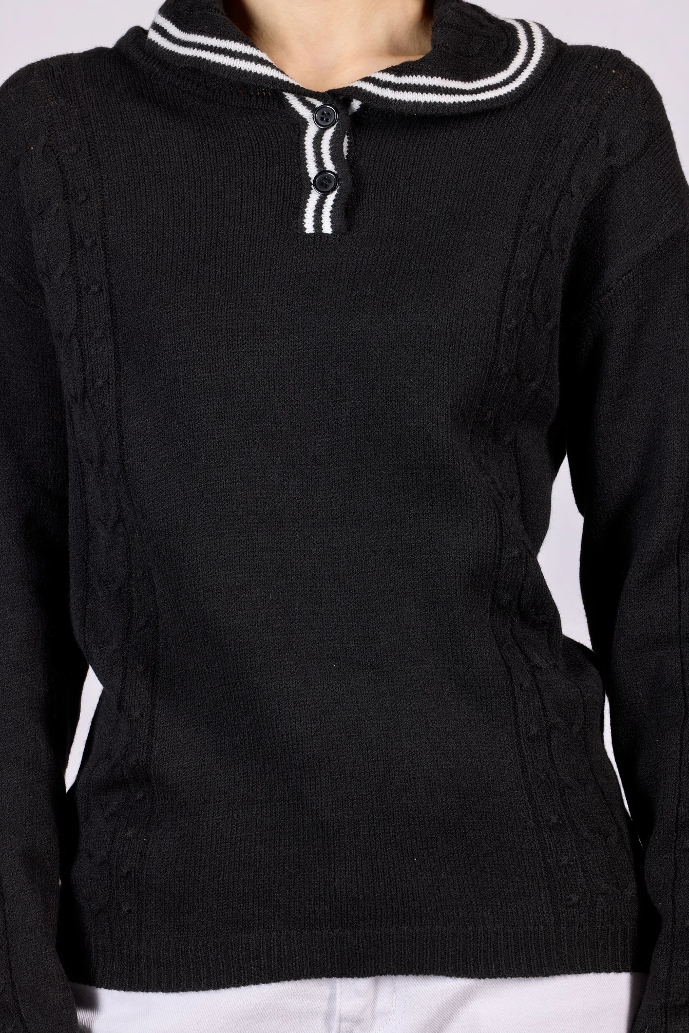 Джемпер черный для женщин 44100-1 60