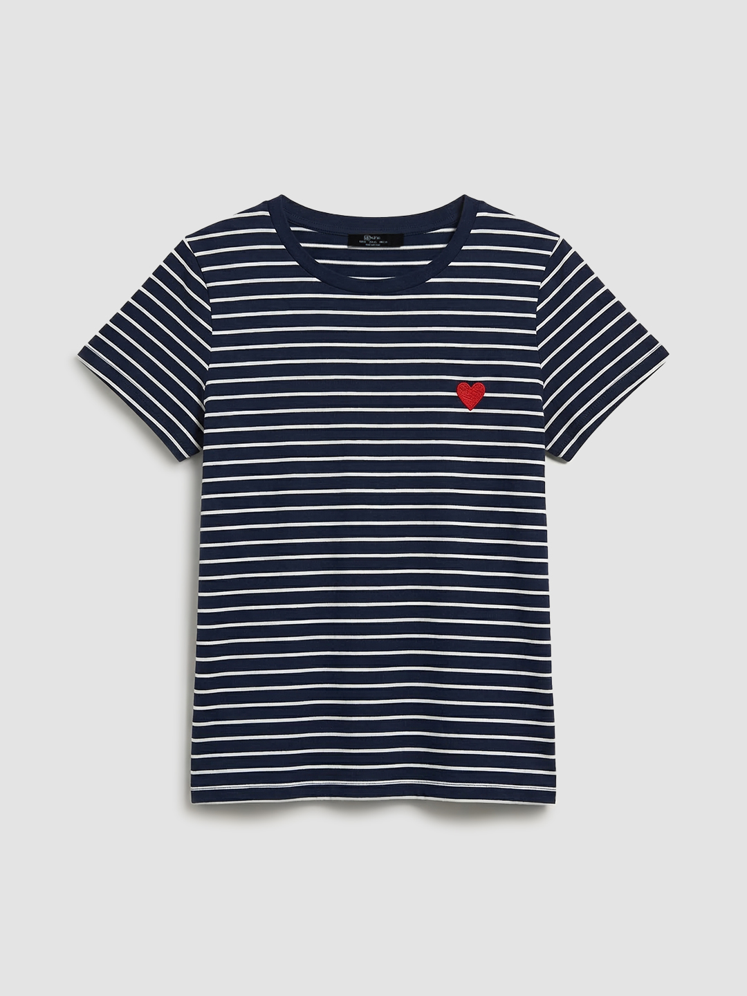 Футболка бело-синяя полоска для женщин 48279-48 67