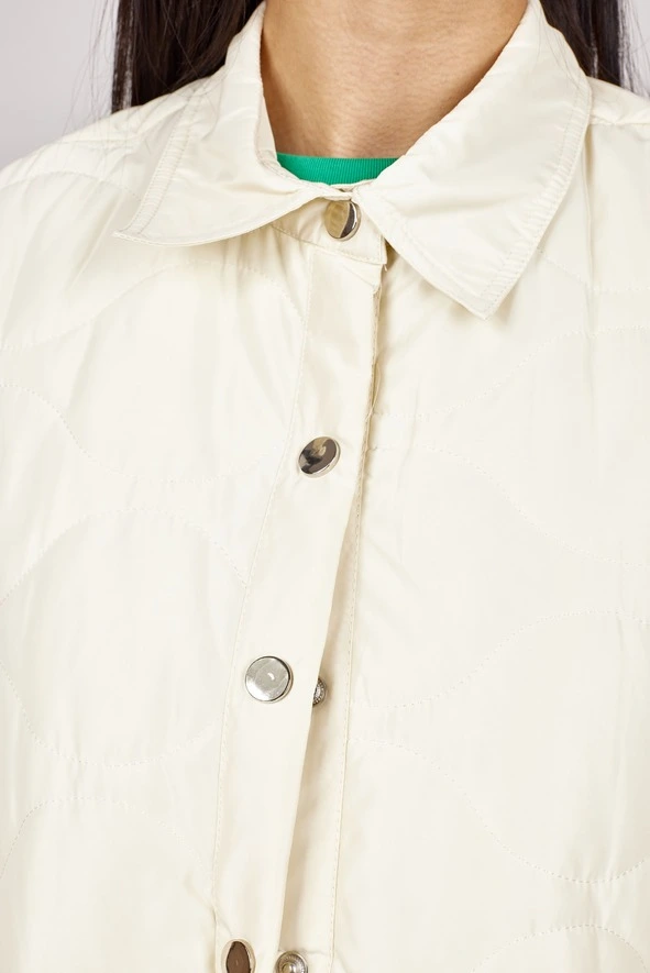 Демисезонная куртка экрю для женщин 352/451/34243-232 69