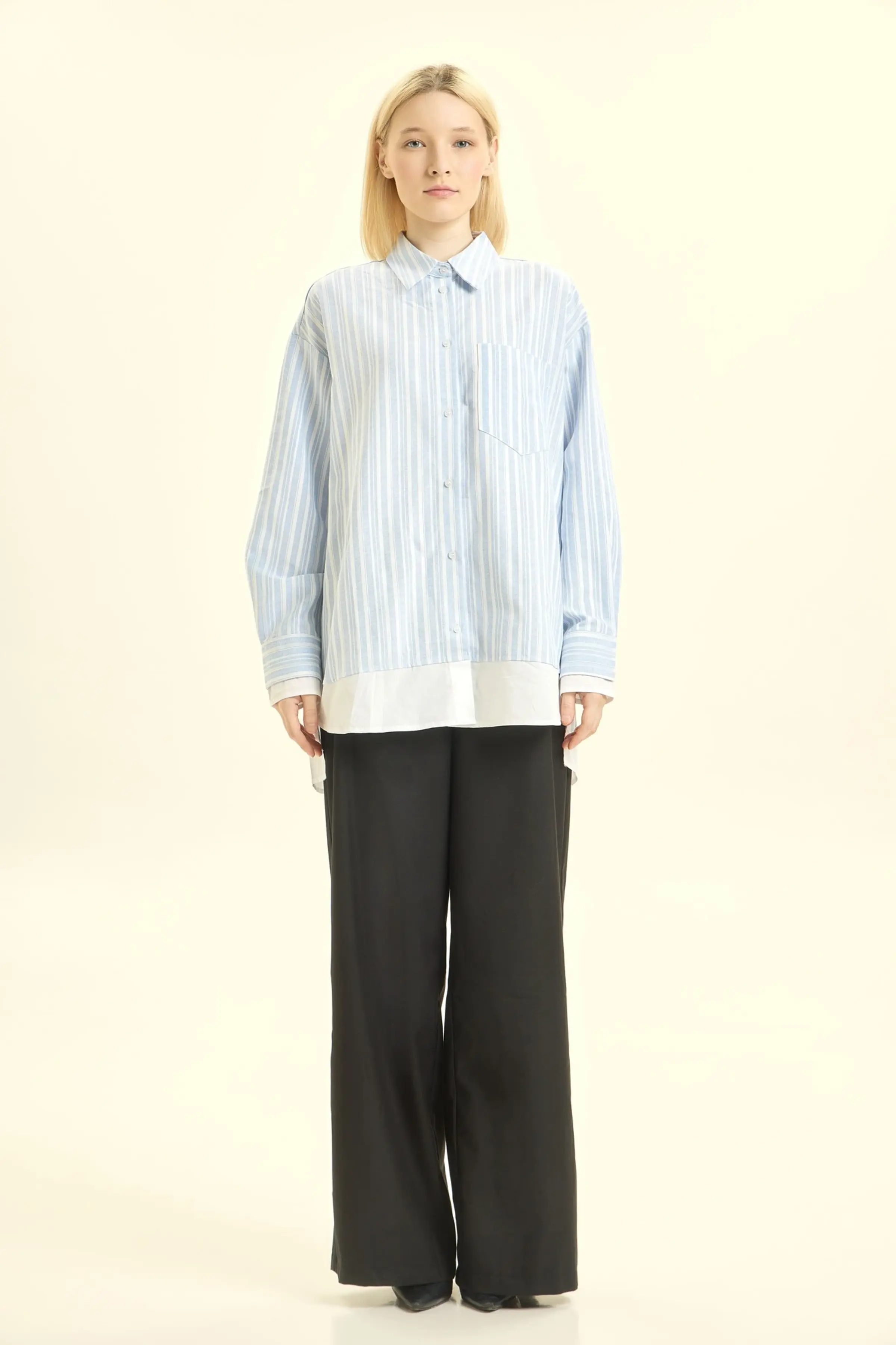 Рубашка голубой для женщин 46300-10 66