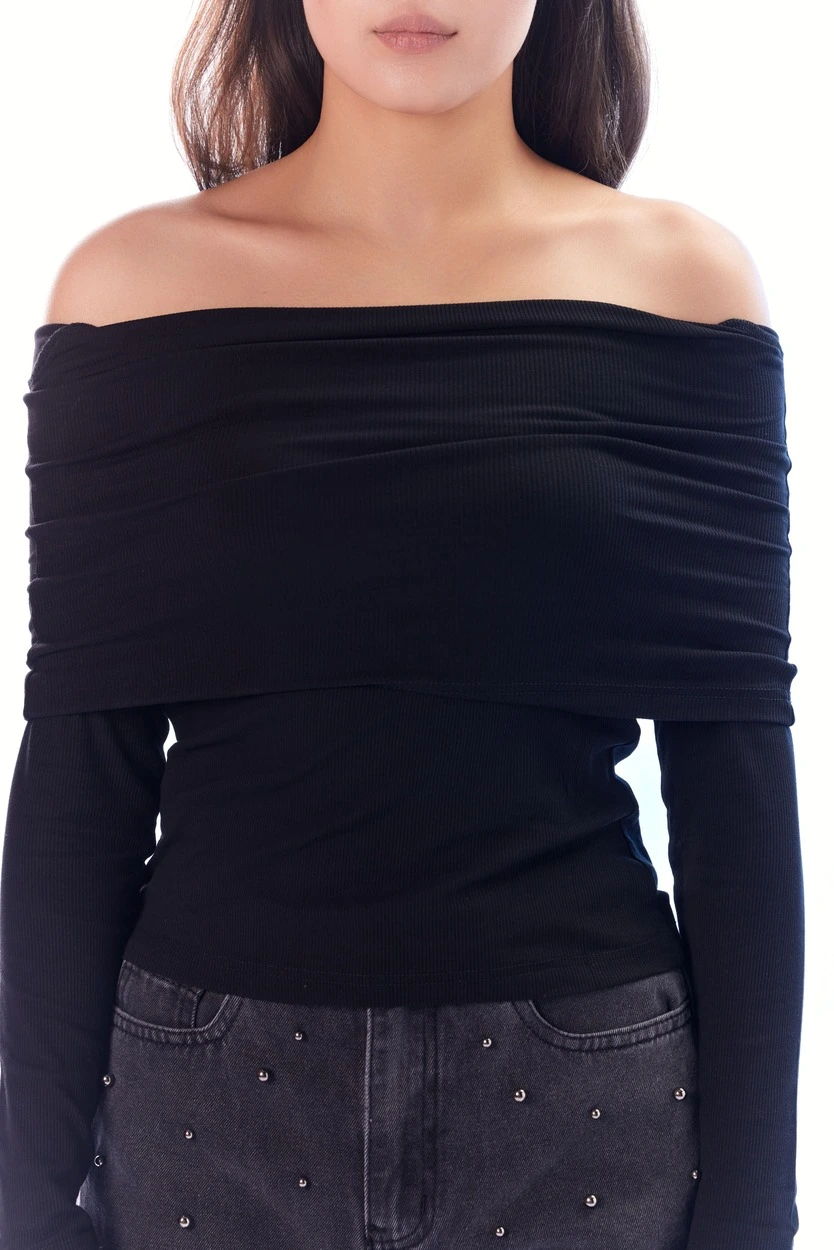 Лонгслив черный для женщин 44192-1 59