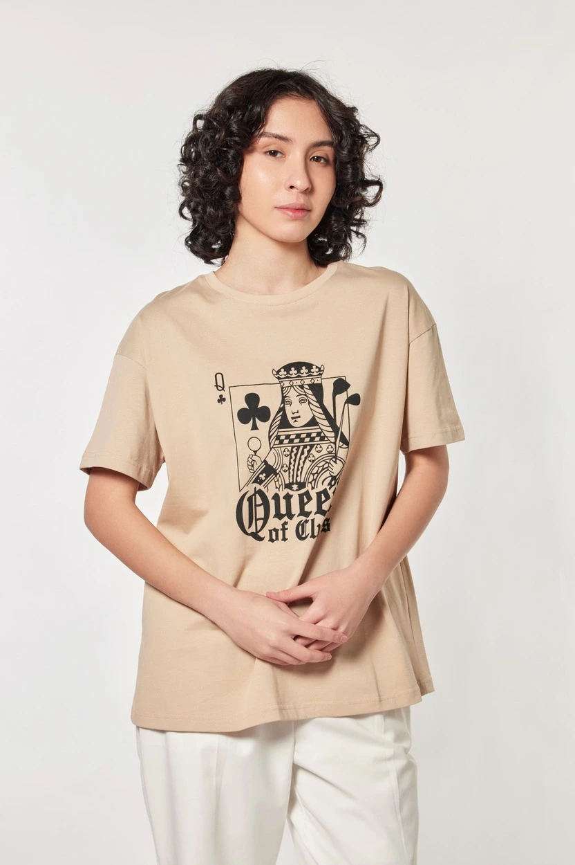 Футболка бежевый для женщин 44237-15 67