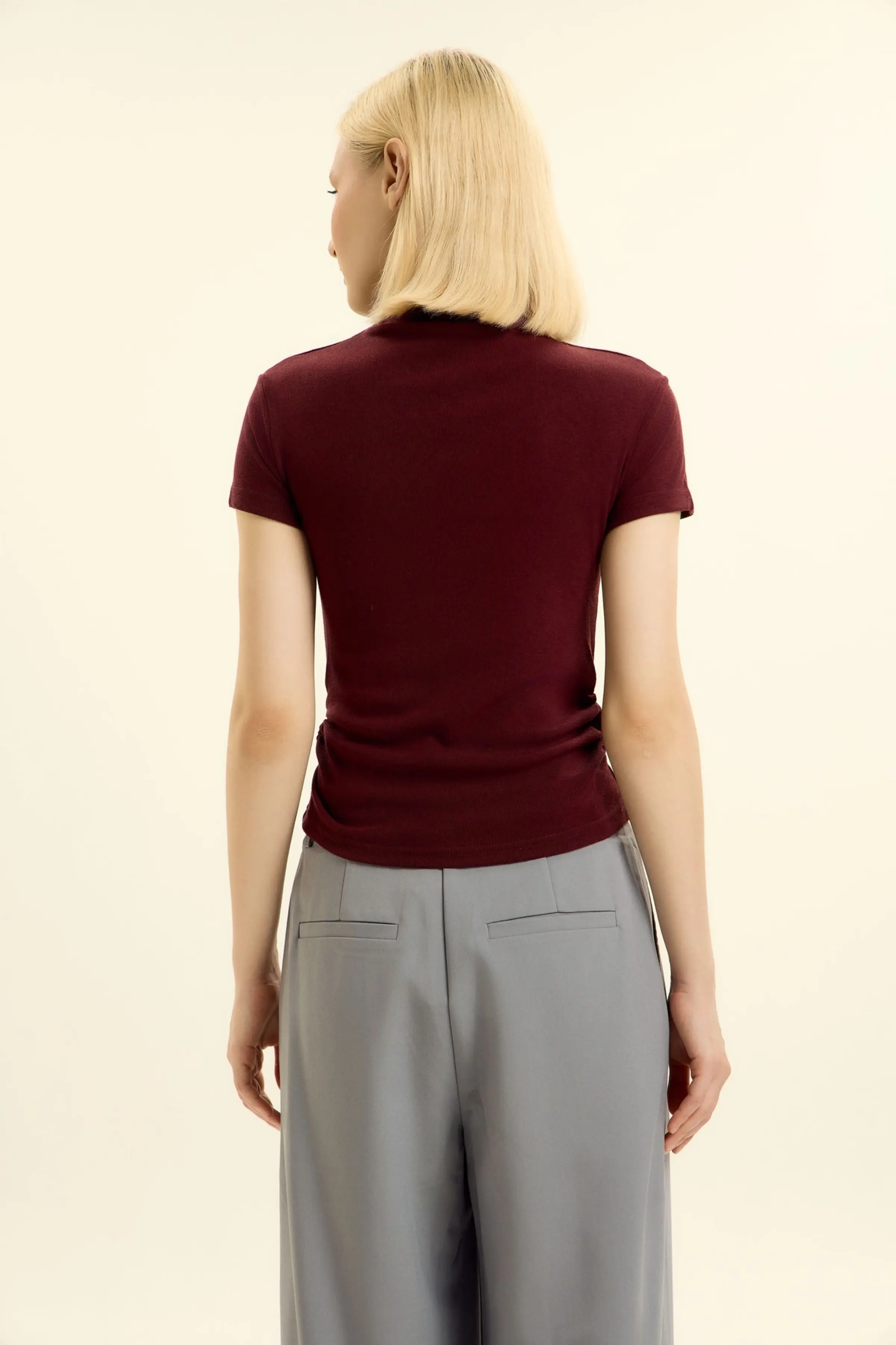 Лонгслив бордовый для женщин 46212-67 59