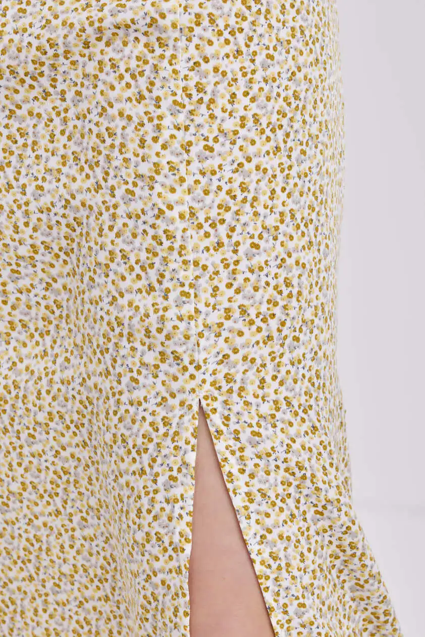 Юбка желтый в цветочек для женщин 41321-127 52