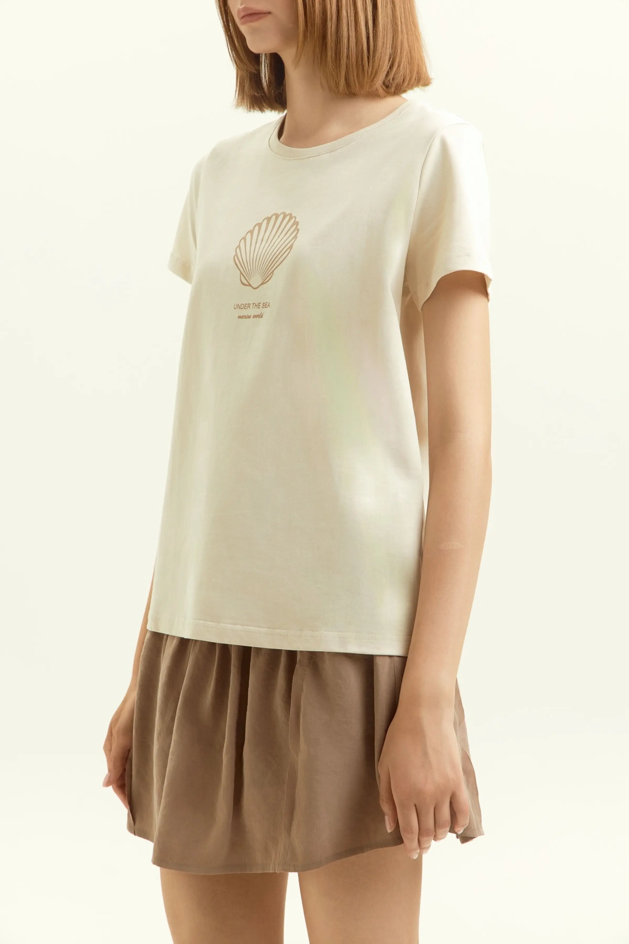 Футболка бежевый для женщин 45162-15 67