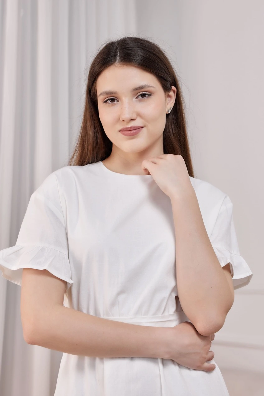 Платье белый для женщин 41208-4 54