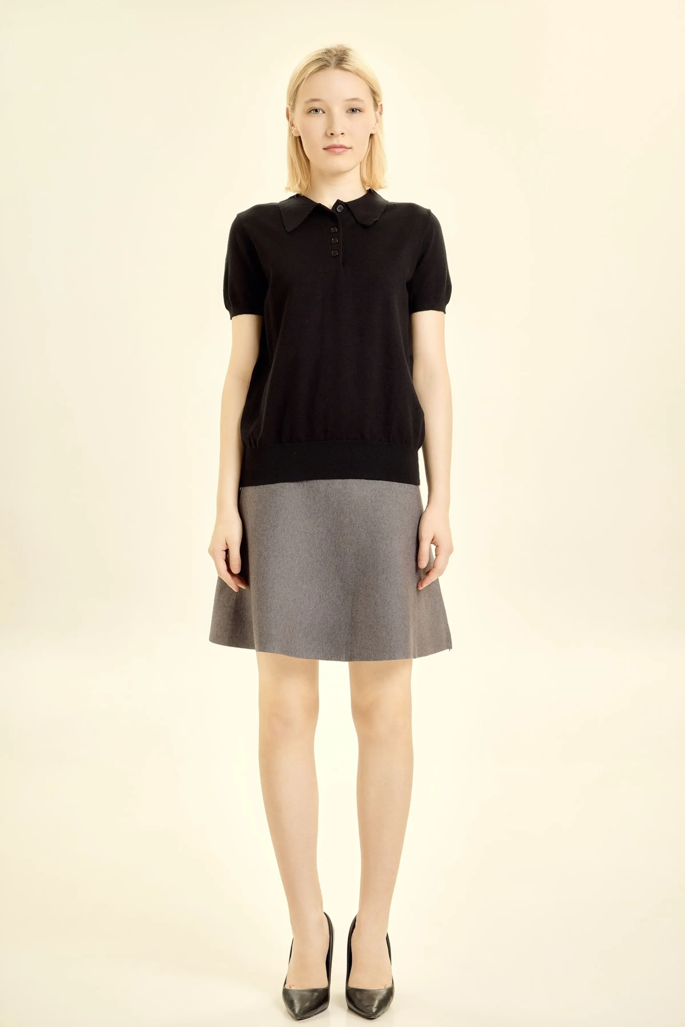 Джемпер черный для женщин 46128-1 60